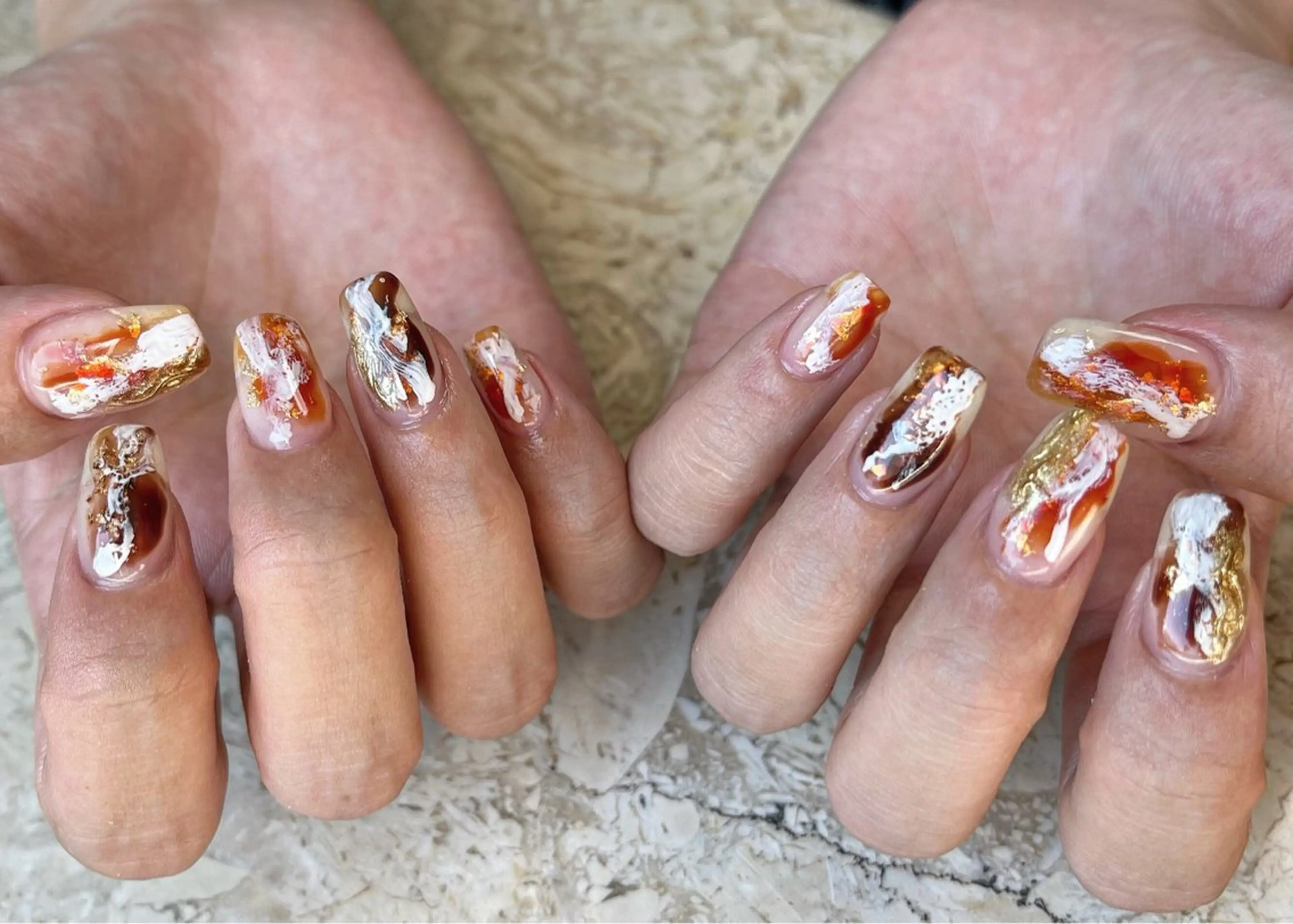 ネイル クリアネイル フットネイル ジェルネイル 氷ネイル・うるうるネイル 韓国ネイル ハンドネイル フットネイル mieux IZUMiのネイルデザイン