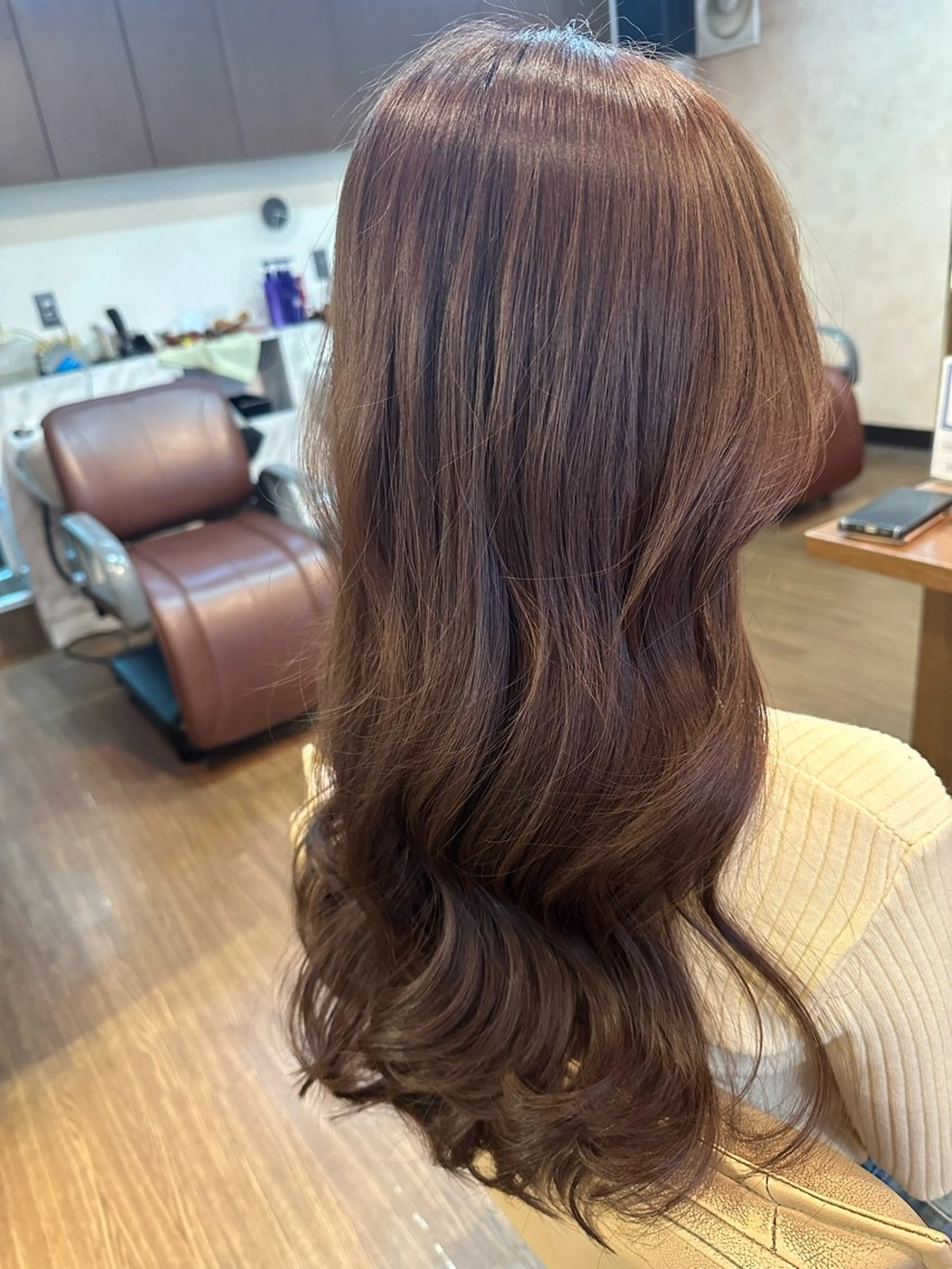 ロング カラー カット ヘアカラー coupe ciseauxのヘアスタイル