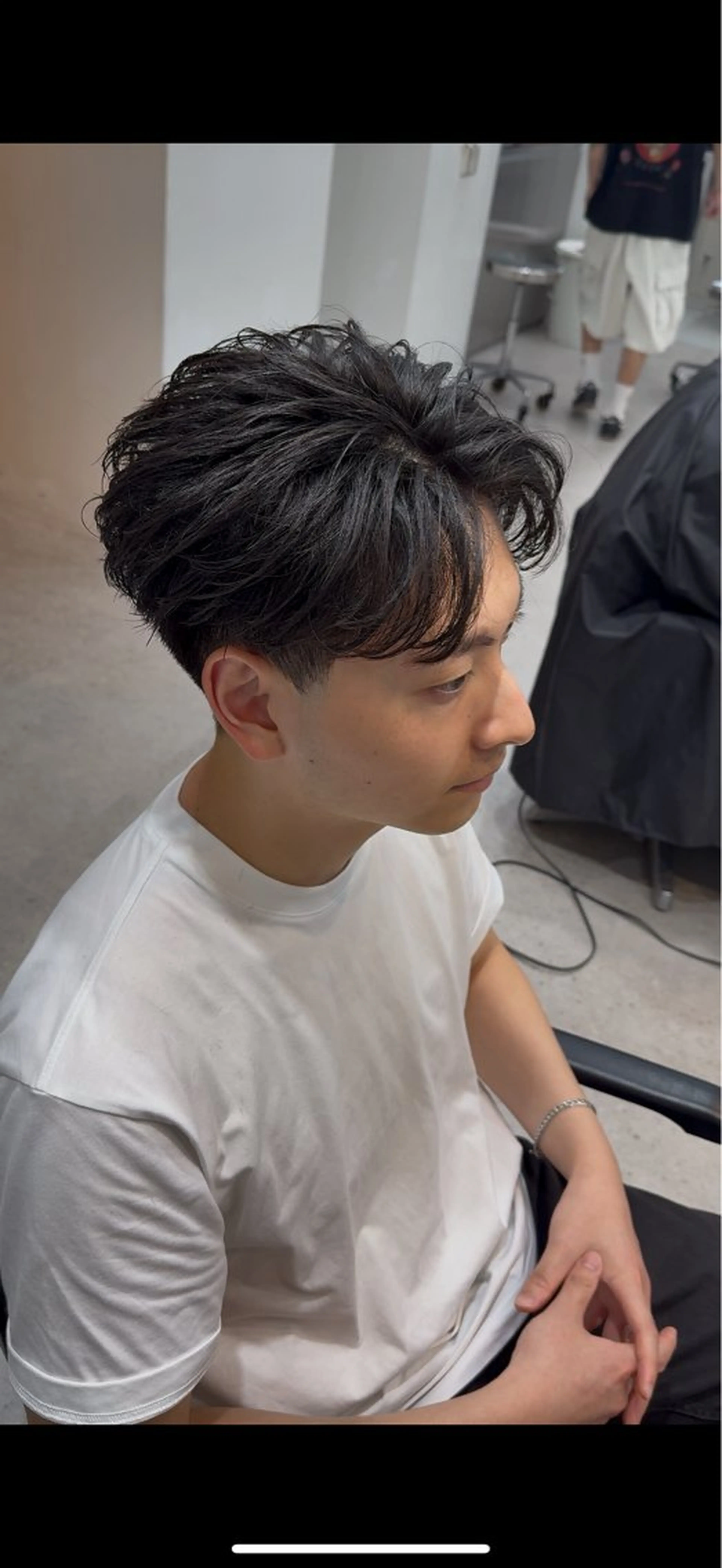 パーマ メンズ カット パーマ トリートメント 当日予約⭕️ fifth渋谷太田のヘアスタイル