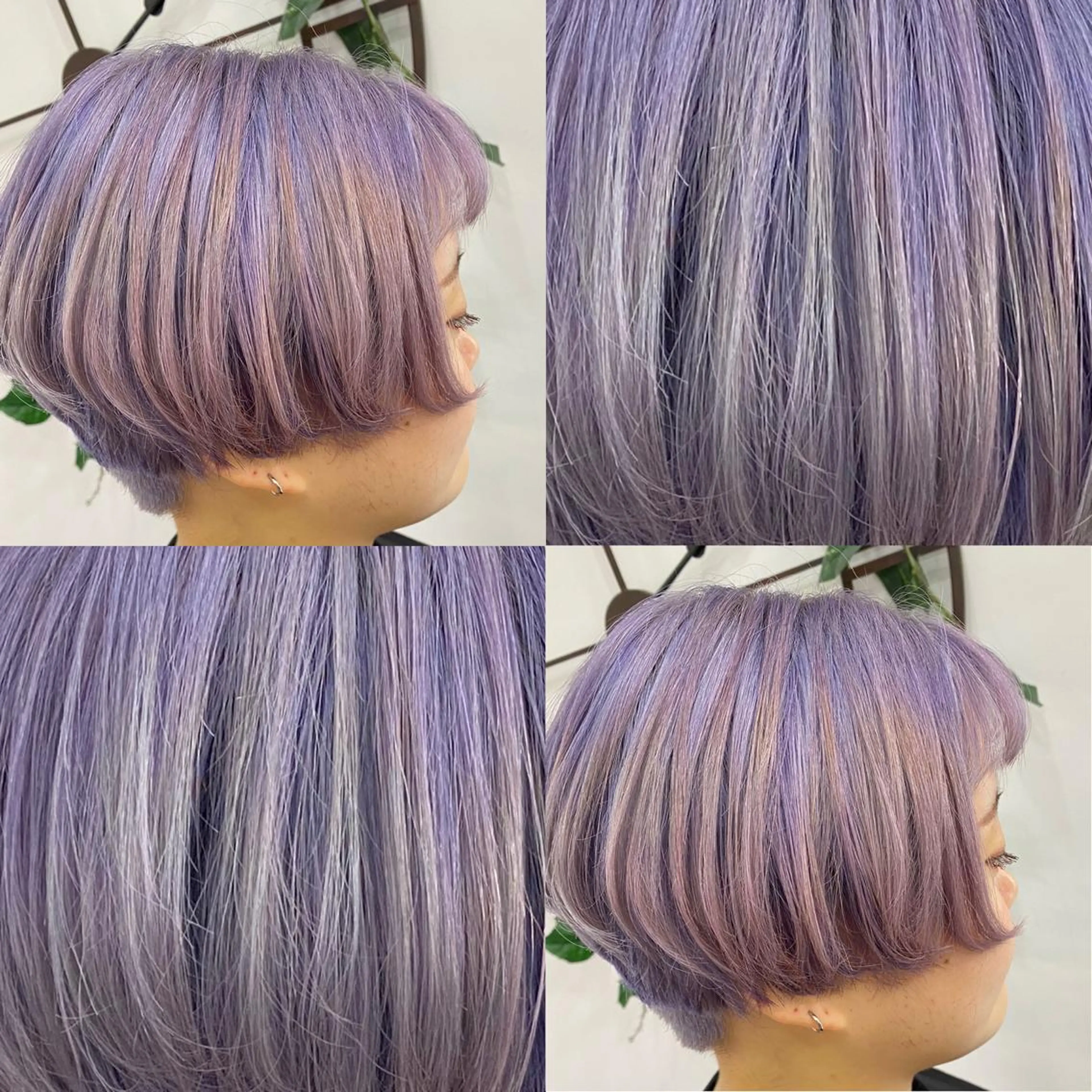 ショート カラー ハイトーン💫 エクステ💫maiのヘアスタイル