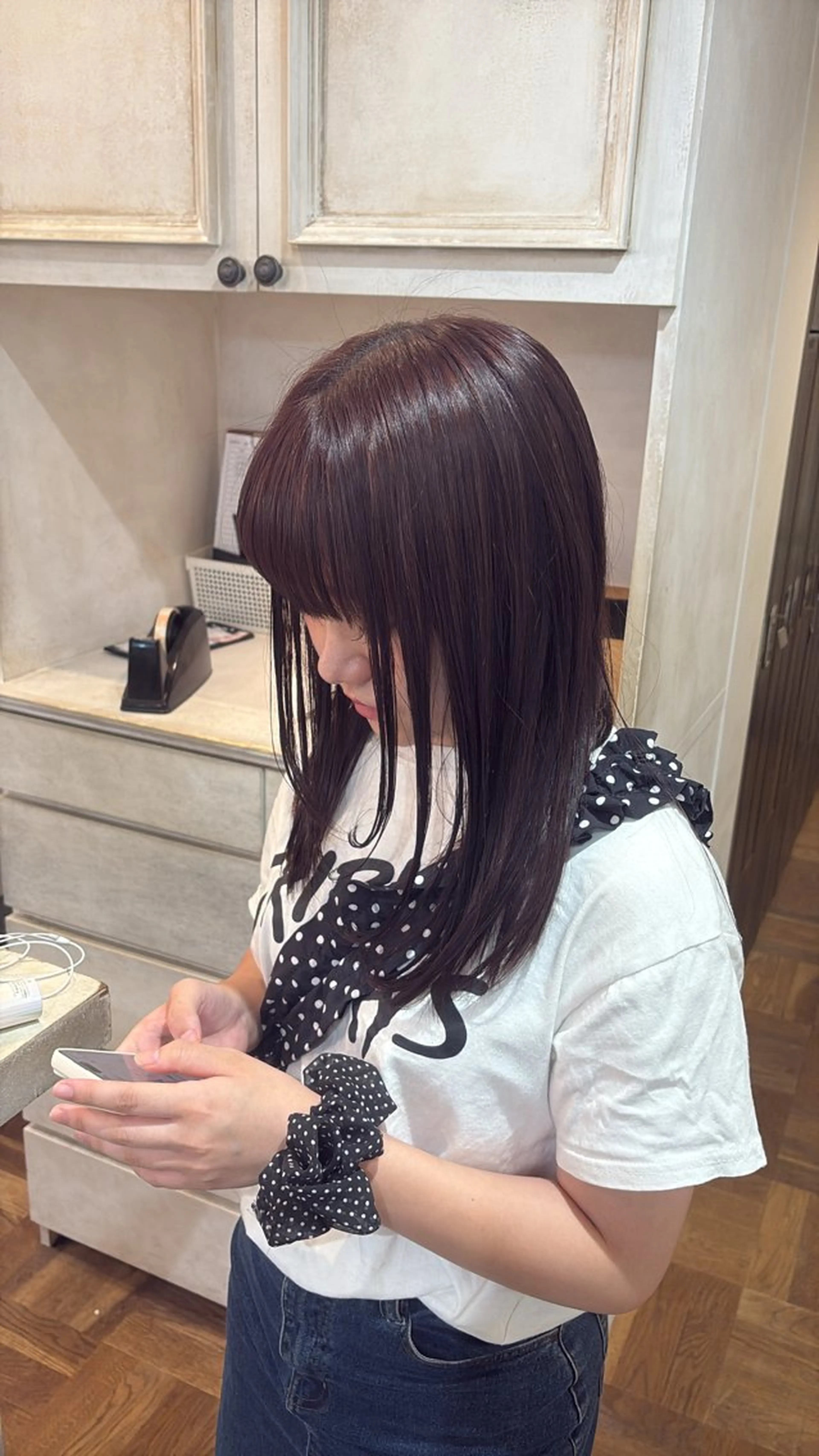 ミディアム 【ワンカラー募集】 ミコのヘアスタイル