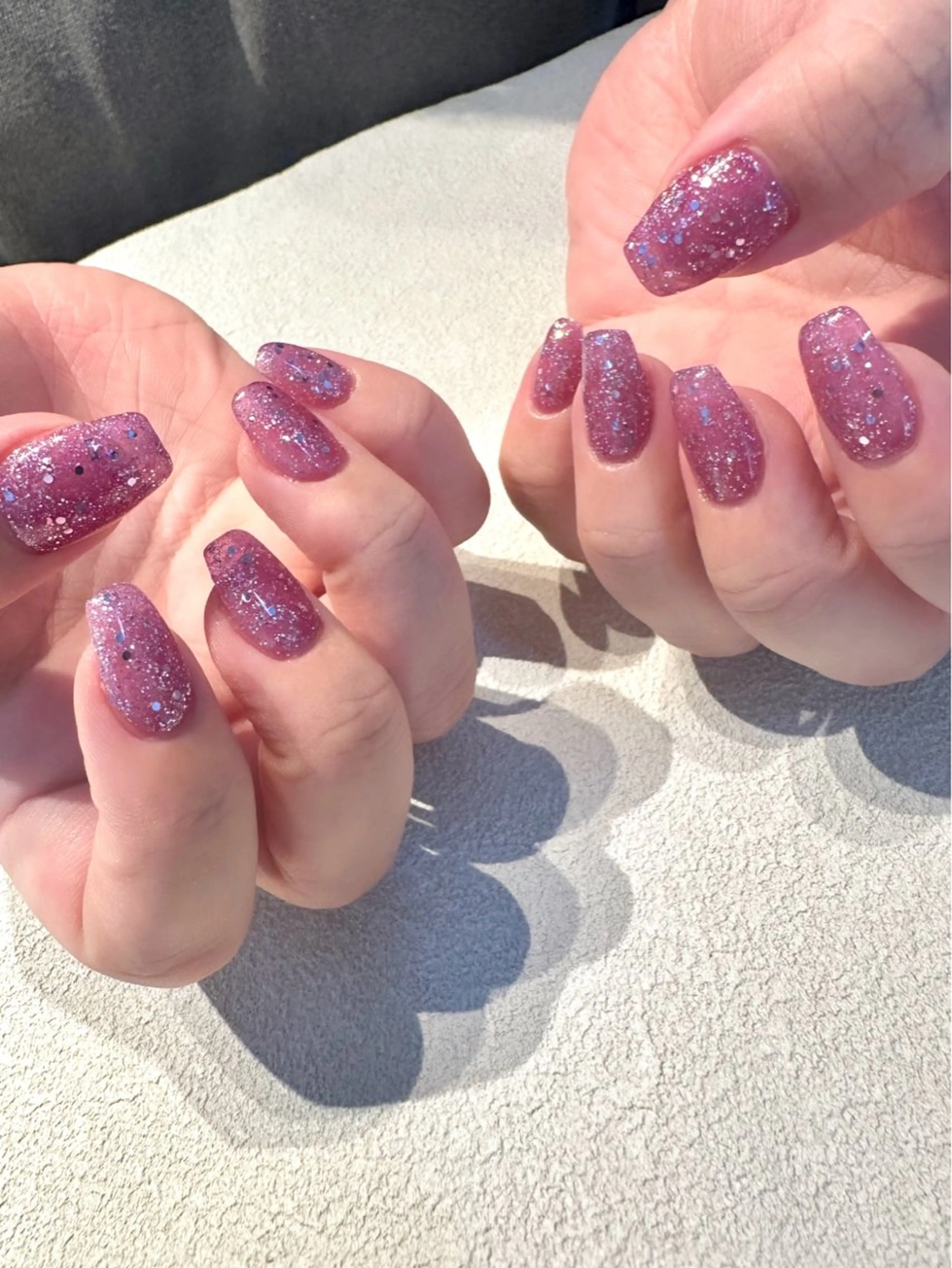 ネイル クリアネイル ラメ(グリッター) ハンドネイル Baden Nail ﾊﾞ-ﾃﾞﾝ ﾈｲﾙのネイルデザイン