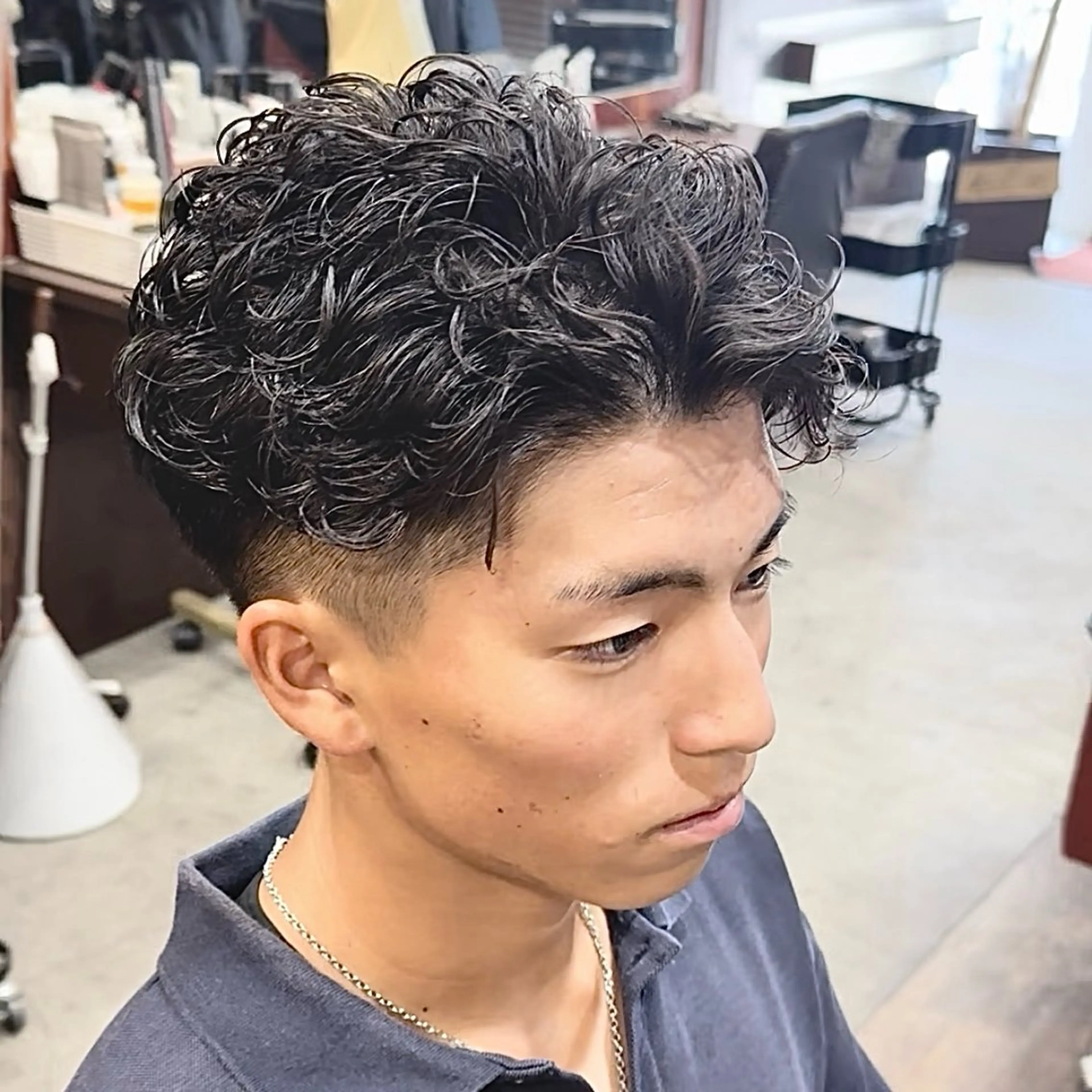パーマ メンズ カット パーマ メンズ特化|パーマ| RYUのヘアスタイル
