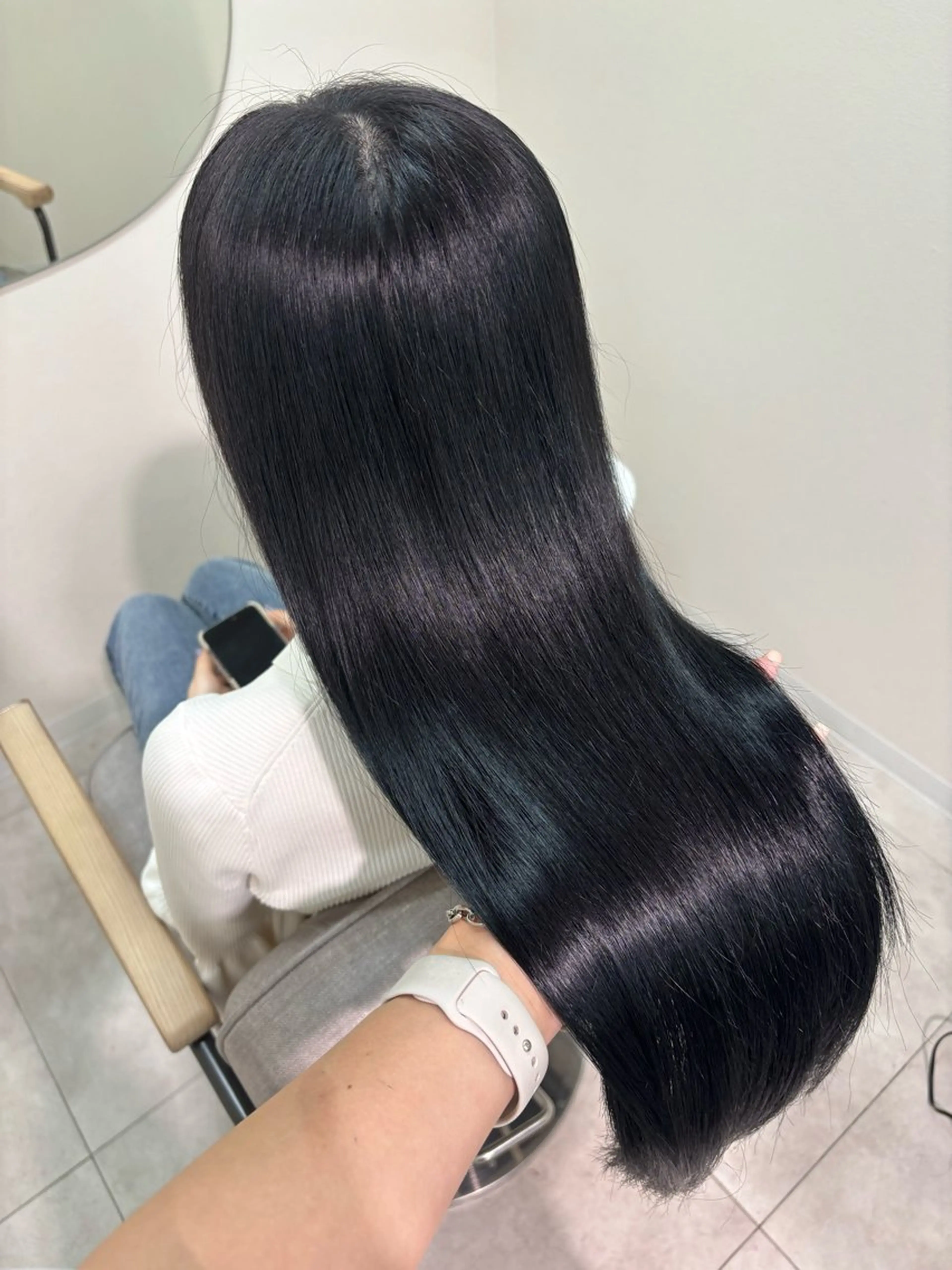 ロング カラー カット ヘアカラー トリートメント ヘッドスパ 広島/わかな/ヘア セット/オリーブのヘアスタイル