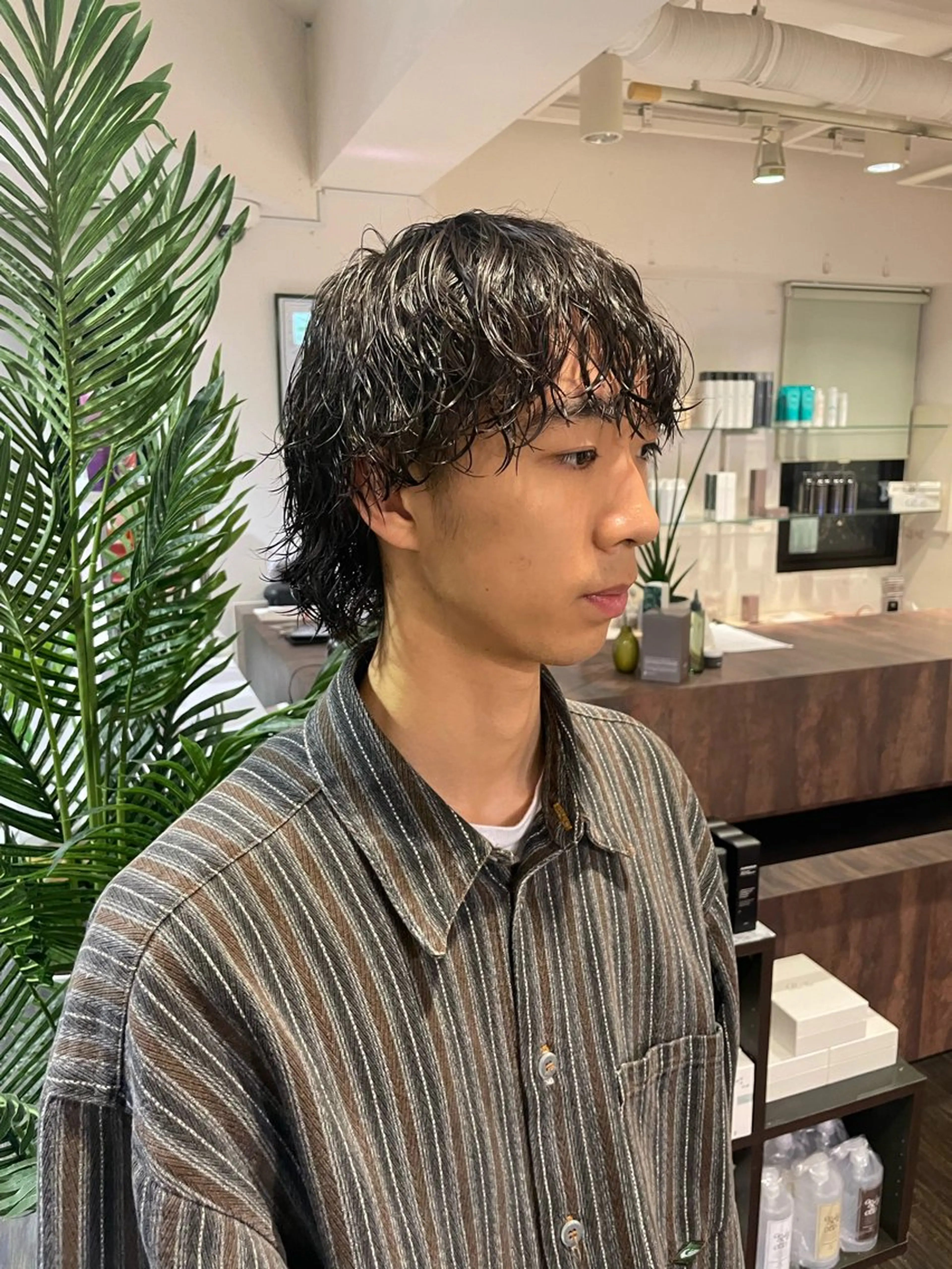 パーマ ウルフカット カット パーマ 佐藤 綾郁のヘアスタイル