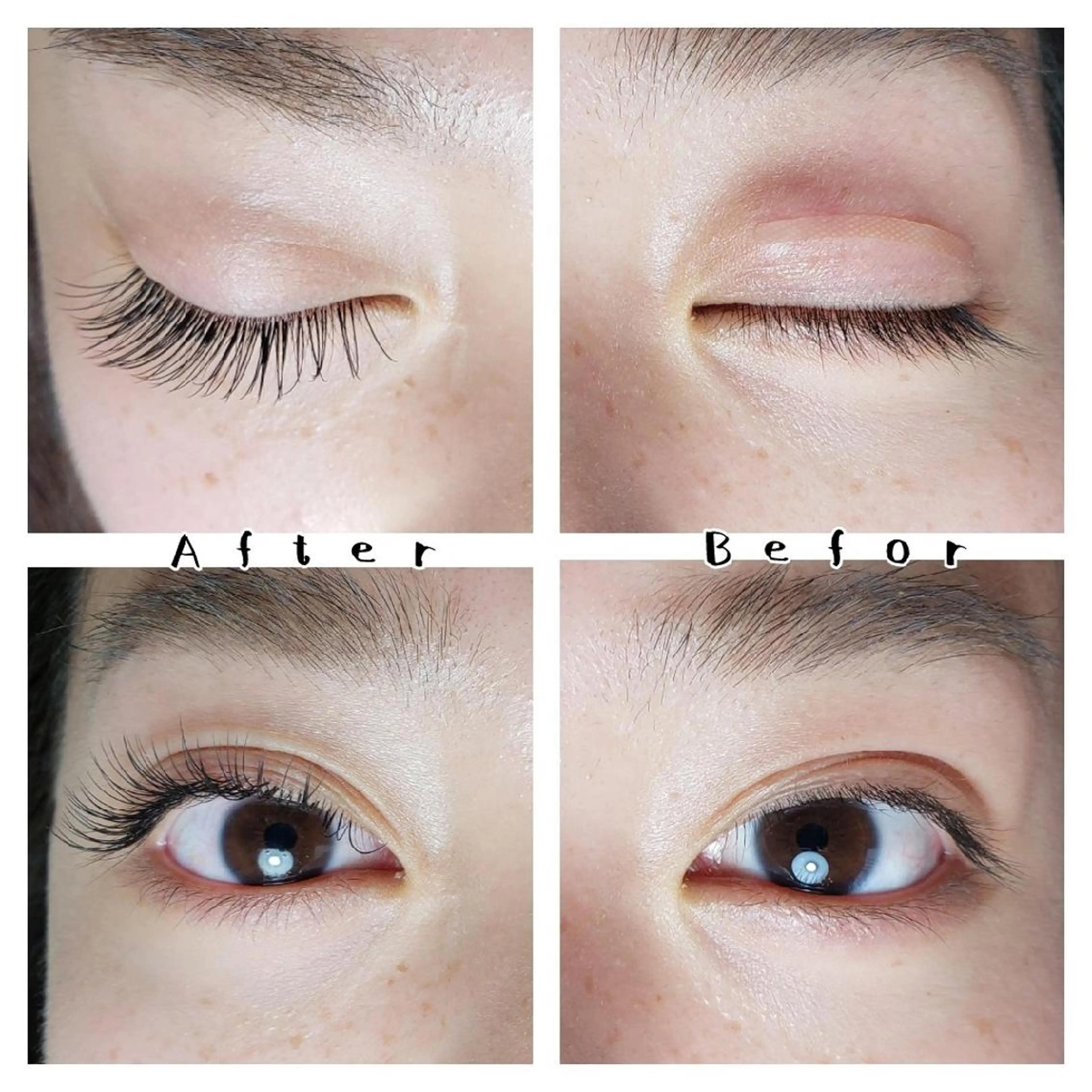 マツエク・マツパ Cカール キュート Rouge ・ K  　のマツエク・マツパデザイン