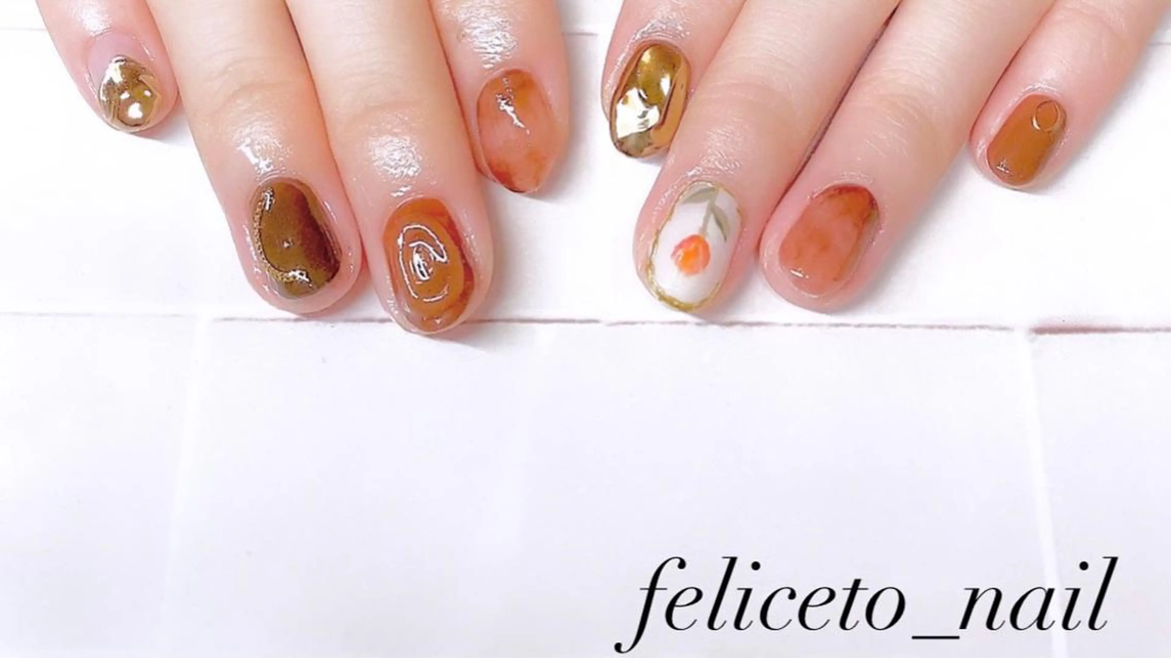 ネイル ブラウン feliceto_nail所属・Honokaホノカ nailのエステ・リラクイメージ