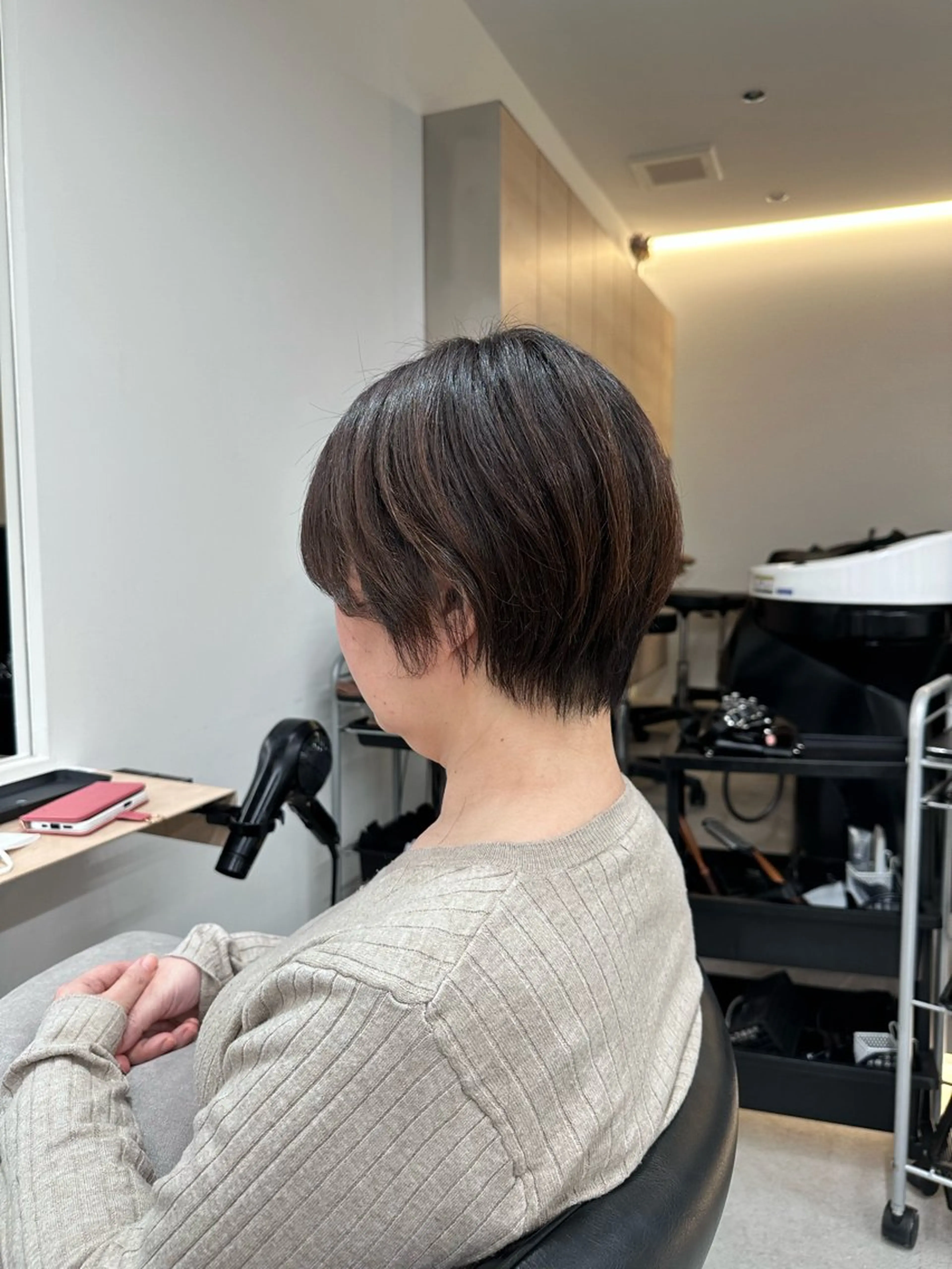 ショート ショートヘア あいこ/レイヤー カット🌷蔵前のヘアスタイル
