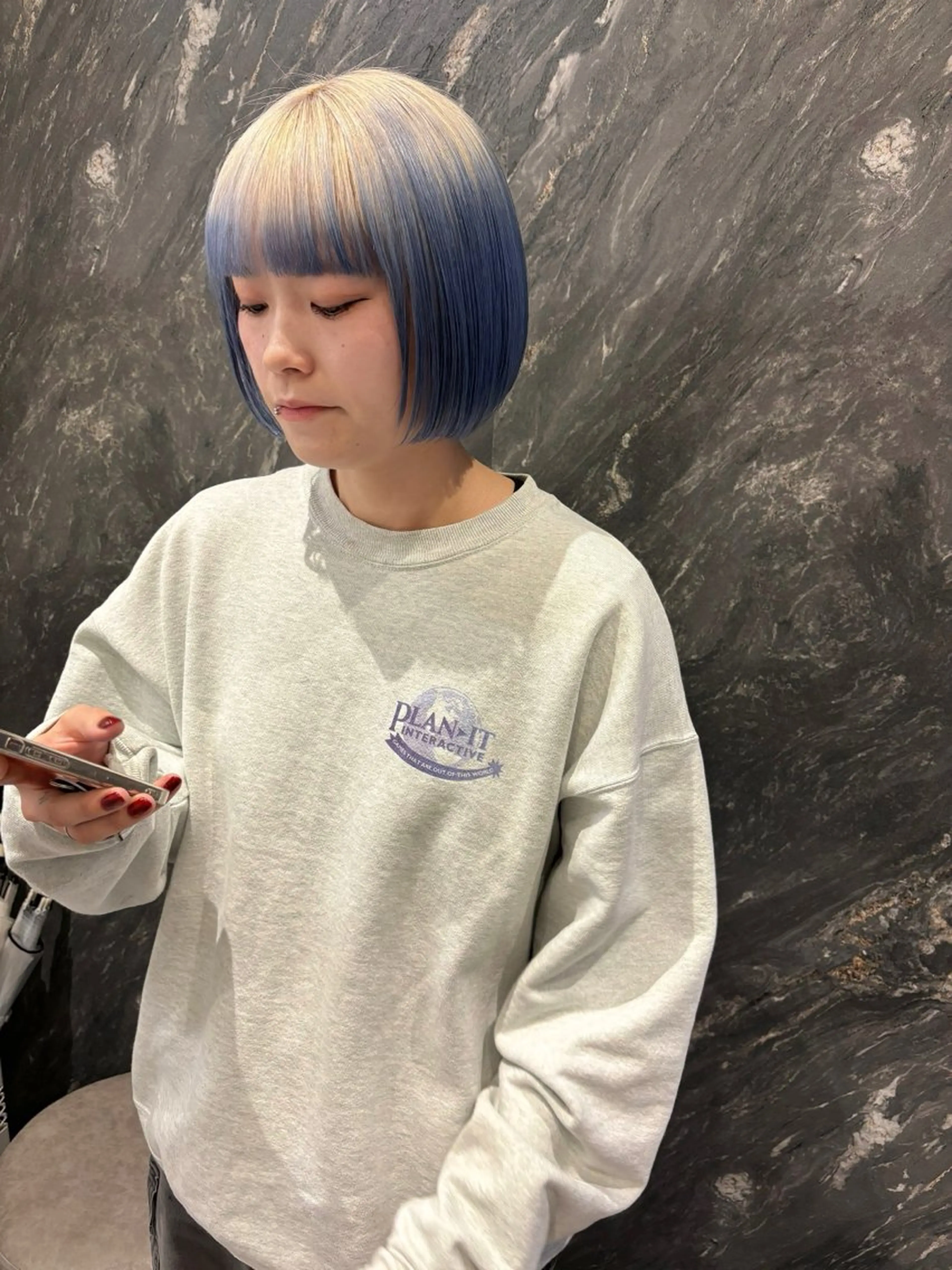ショート カラー 縮毛矯正 SALOWIN原宿iori B１階所属・🫧美髪育成美容師 WASHIZU🫧のヘアスタイル