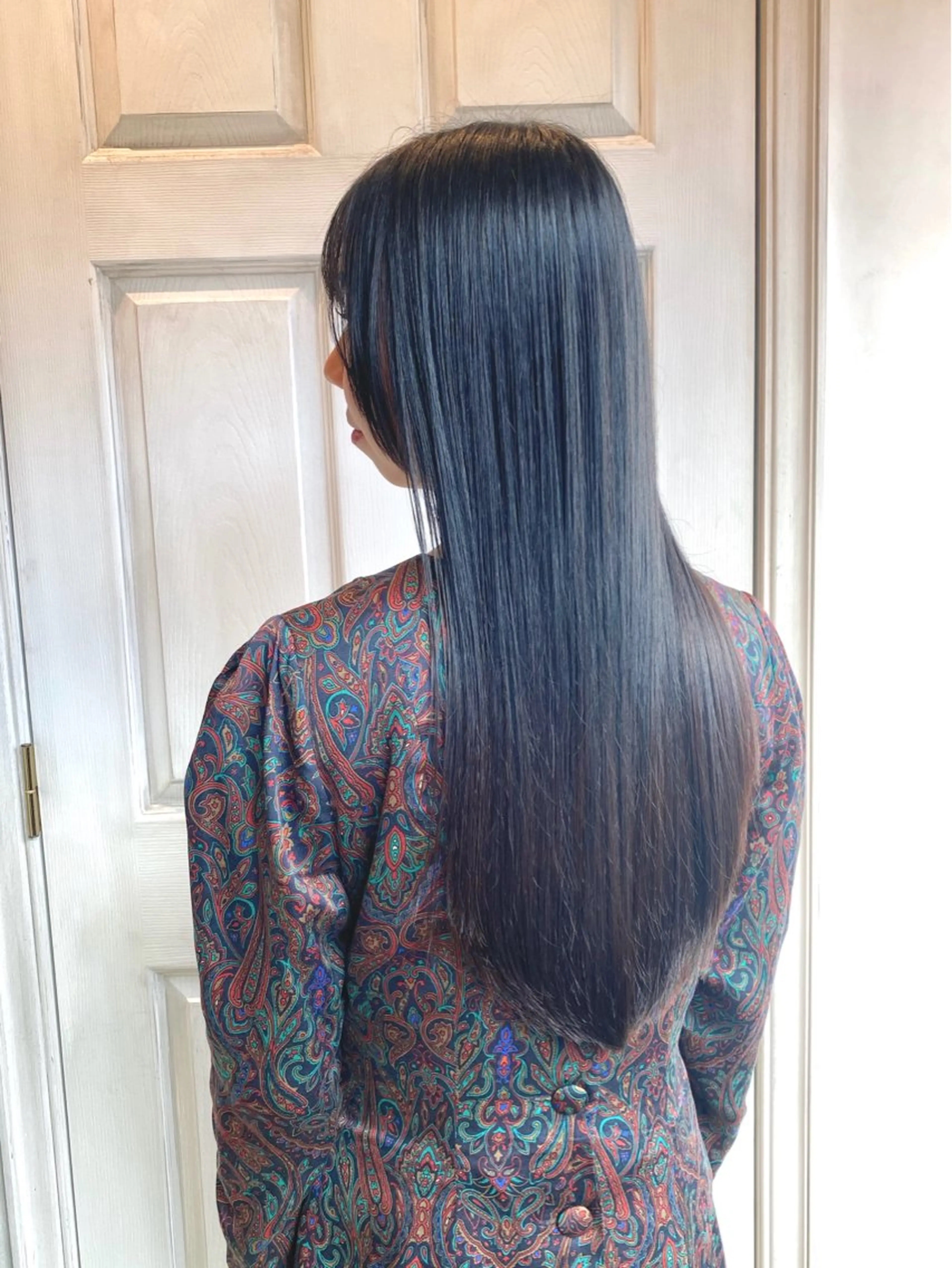 ロング 縮毛矯正 千 田のヘアスタイル