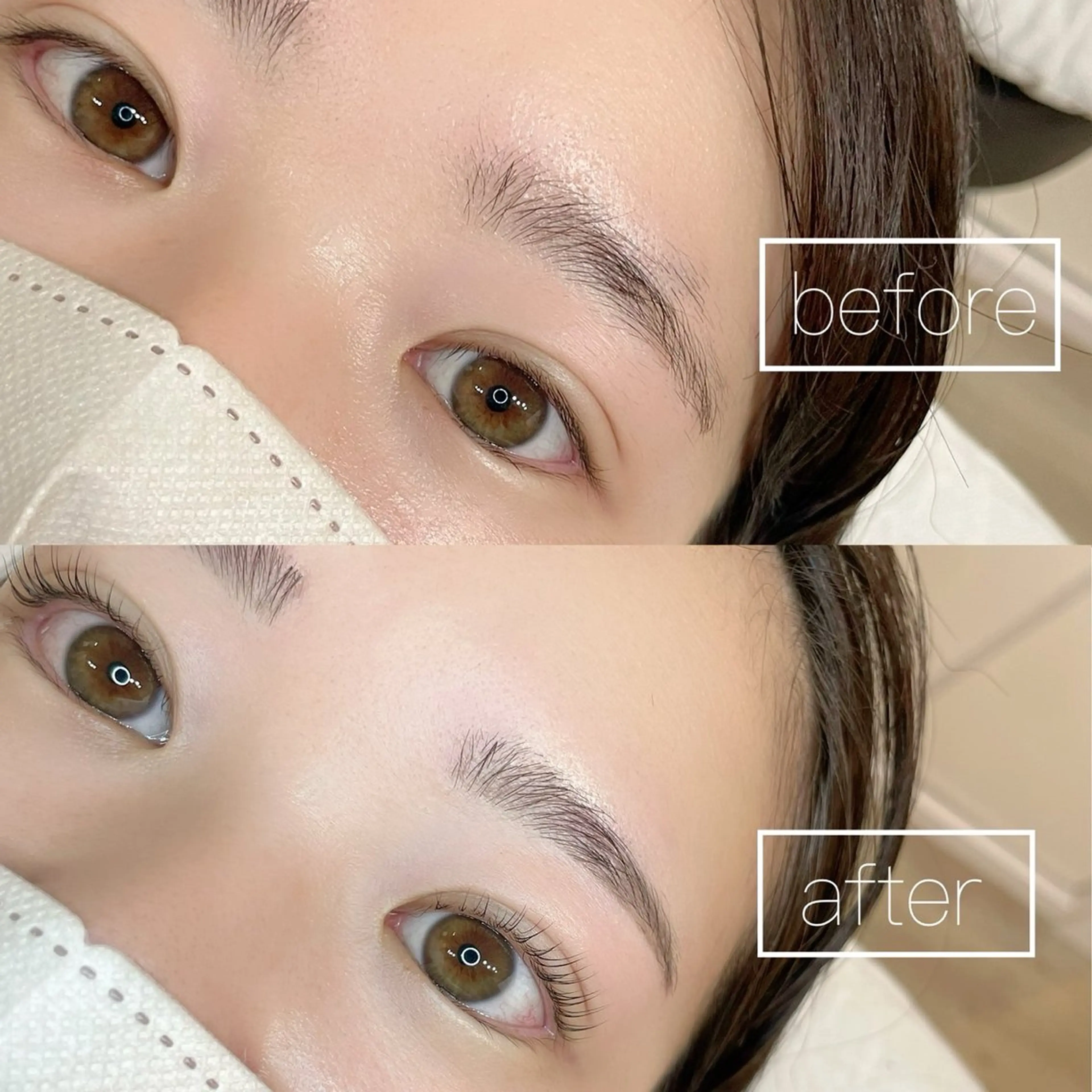 【お得なセットメニュー🉐】期間限定✨眉毛デザインWAX 🩶✖️ パリジェンヌラッシュリフト🩵の写真