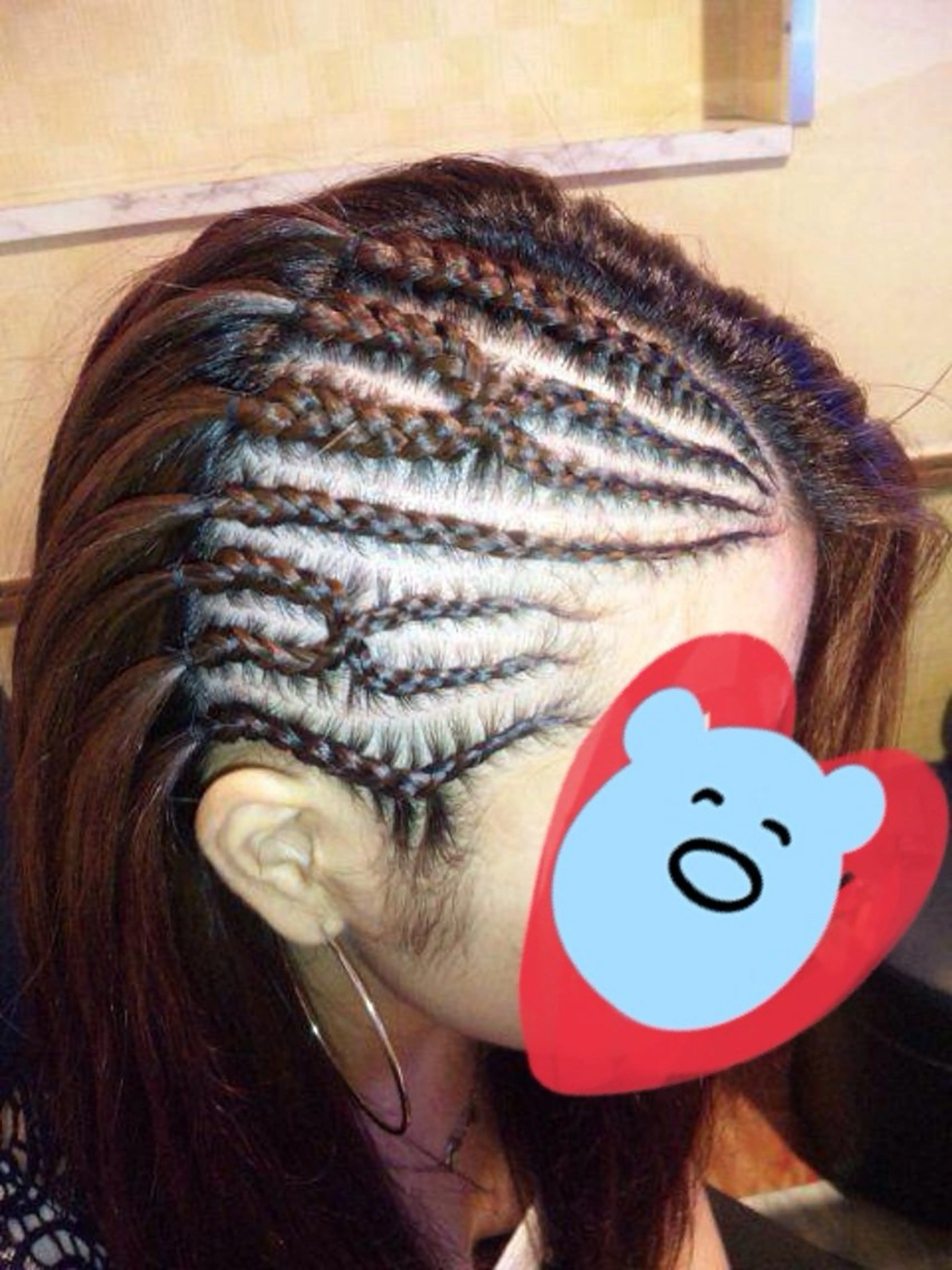 サイドコーンロウ(クロス)の写真