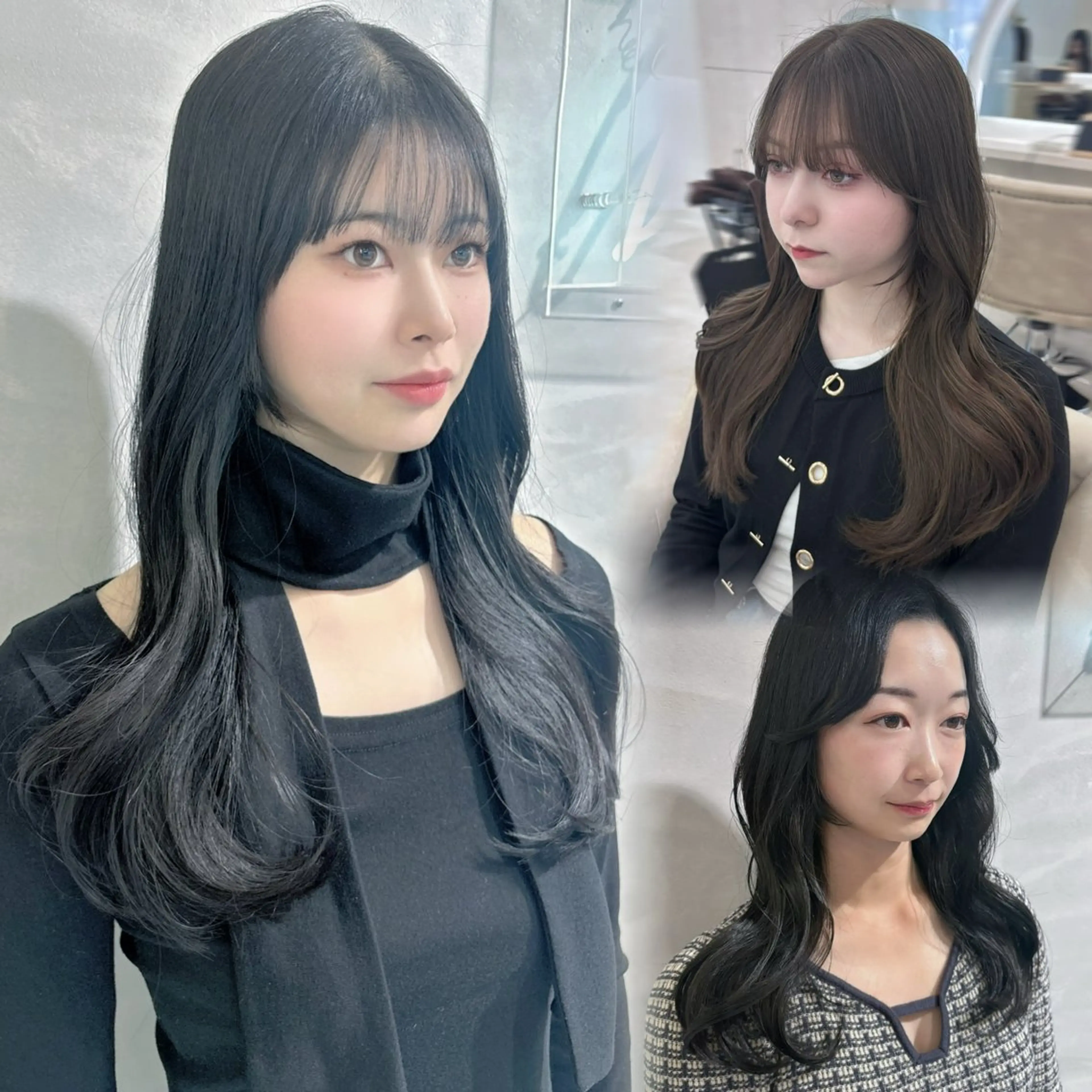 ロング カラー くびれヘア 韓国風ヘア レイヤーカット カット ヘアカラー トリートメント Zina 梅田所属・盛れる顔まわりカット 🩰💕SHIONのヘアスタイル