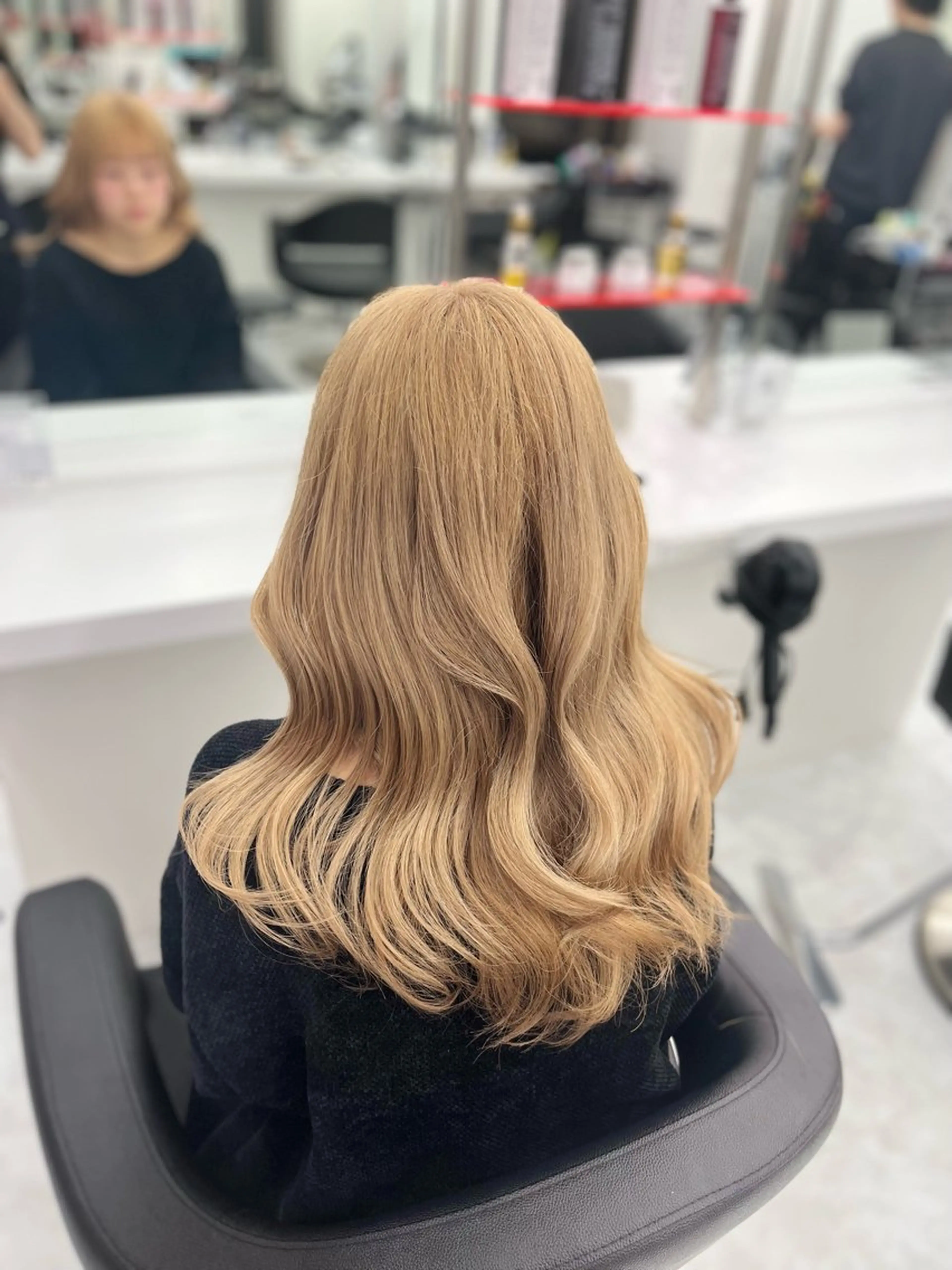 ロング カラー パーマ ヘアアレンジ メンズ キッズ ♥️韓国ヘア レイヤー♥️ゆりのヘアスタイル