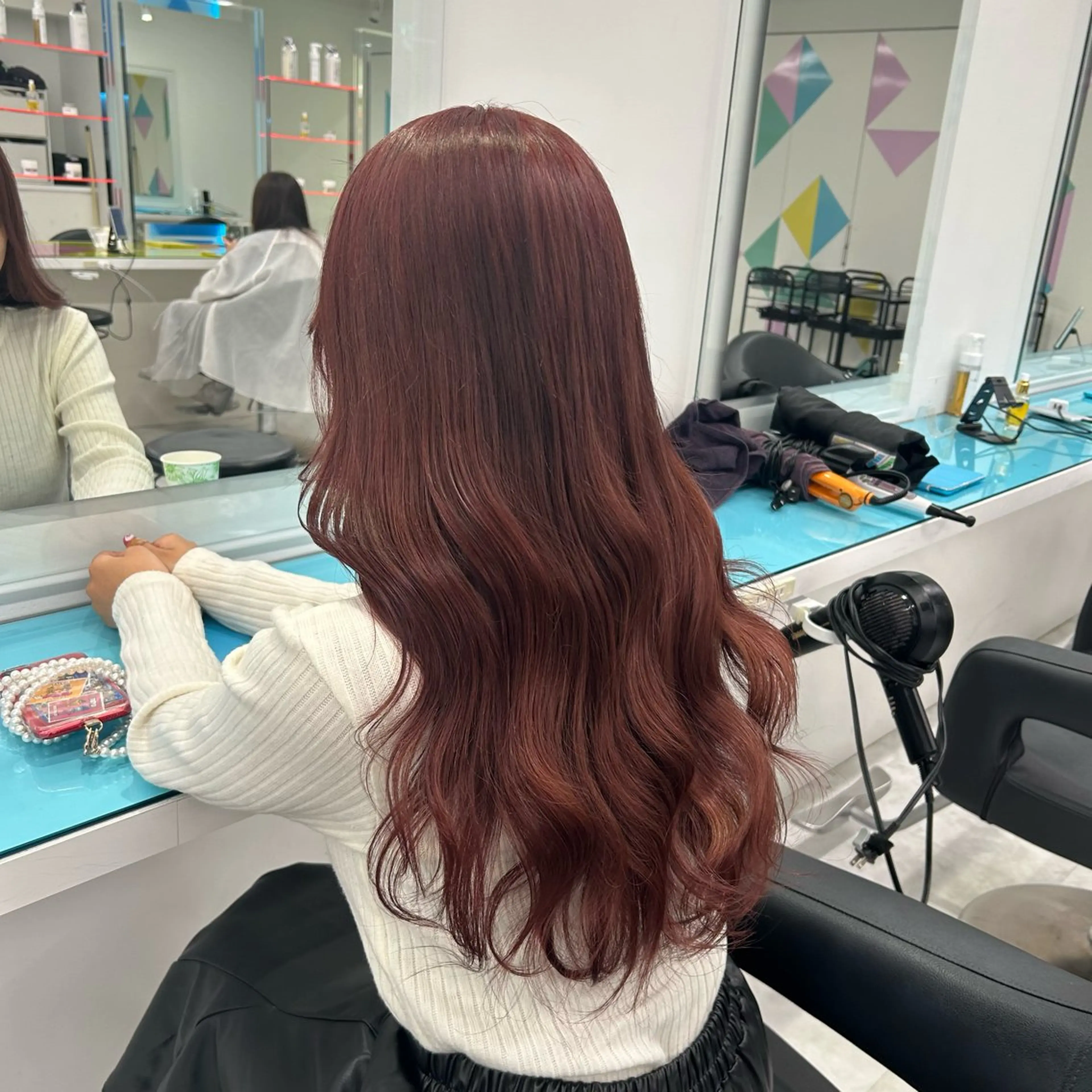 ロング ヘアカラー Miwa🤍ダメージ レスカラー特化🦢のヘアスタイル