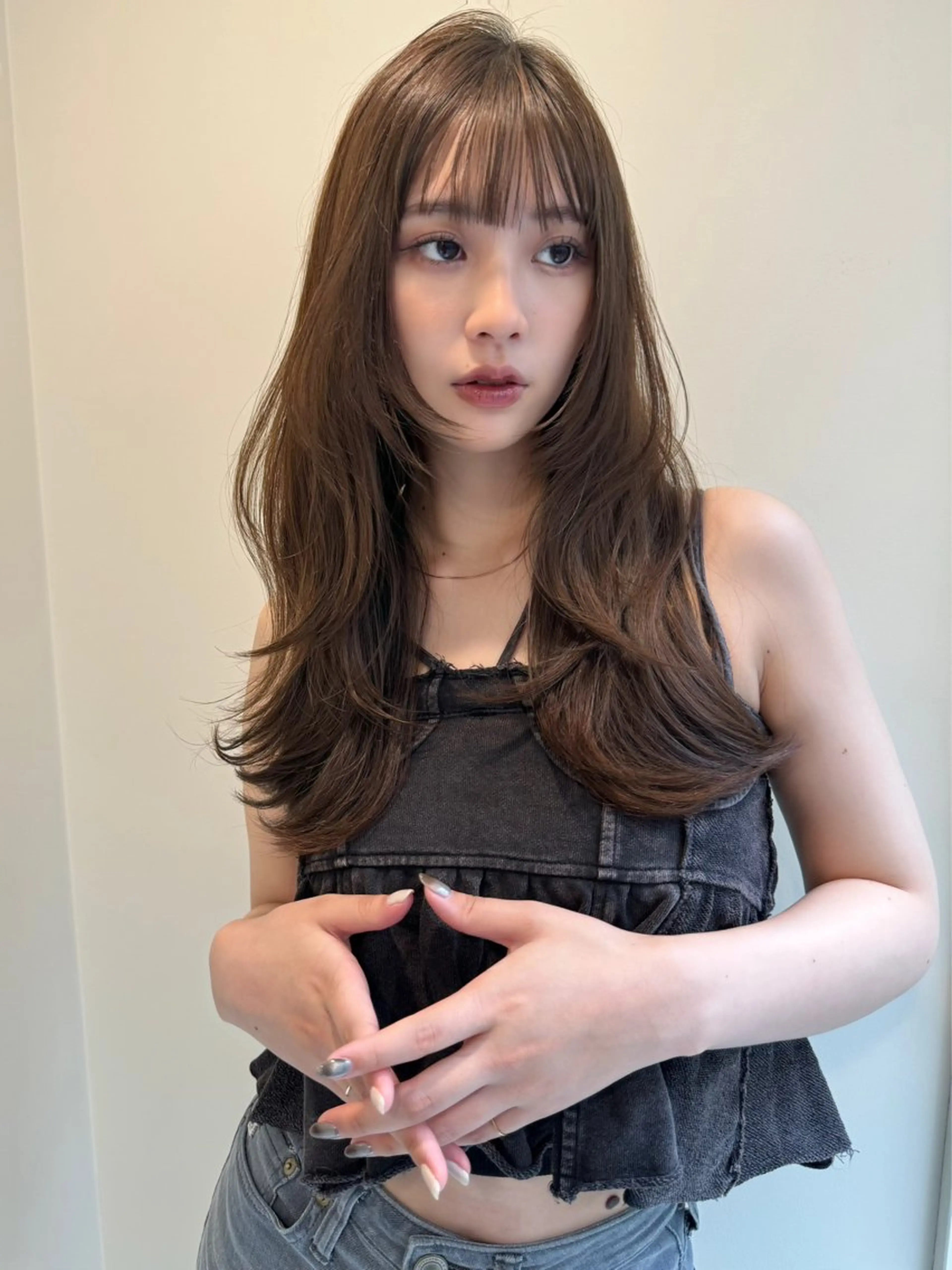 ロング ヘアカラー 透明感🍨レイヤー ヘアセット/miyuのヘアスタイル