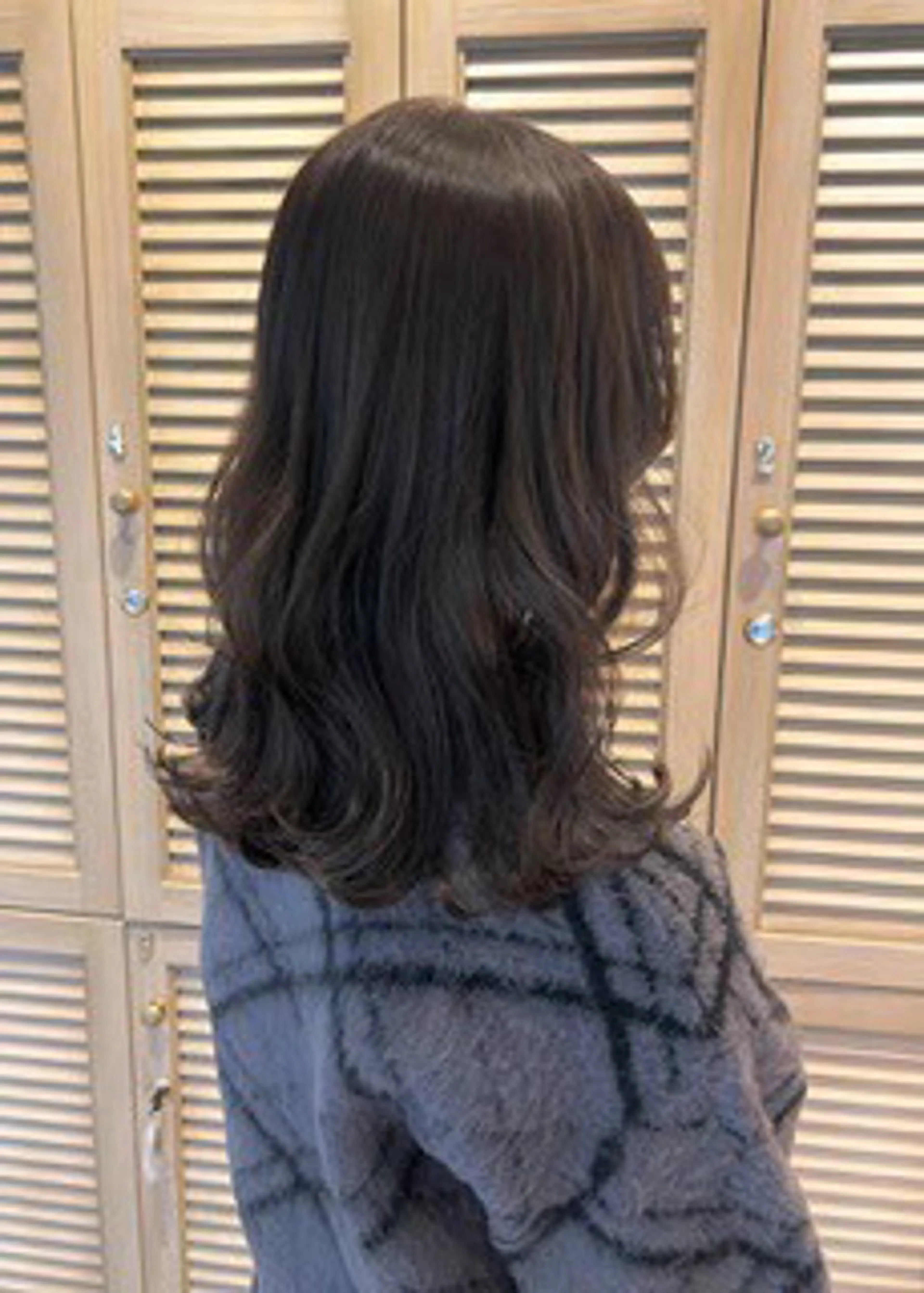 セミロング ヘアカラー 中野 まなのヘアスタイル
