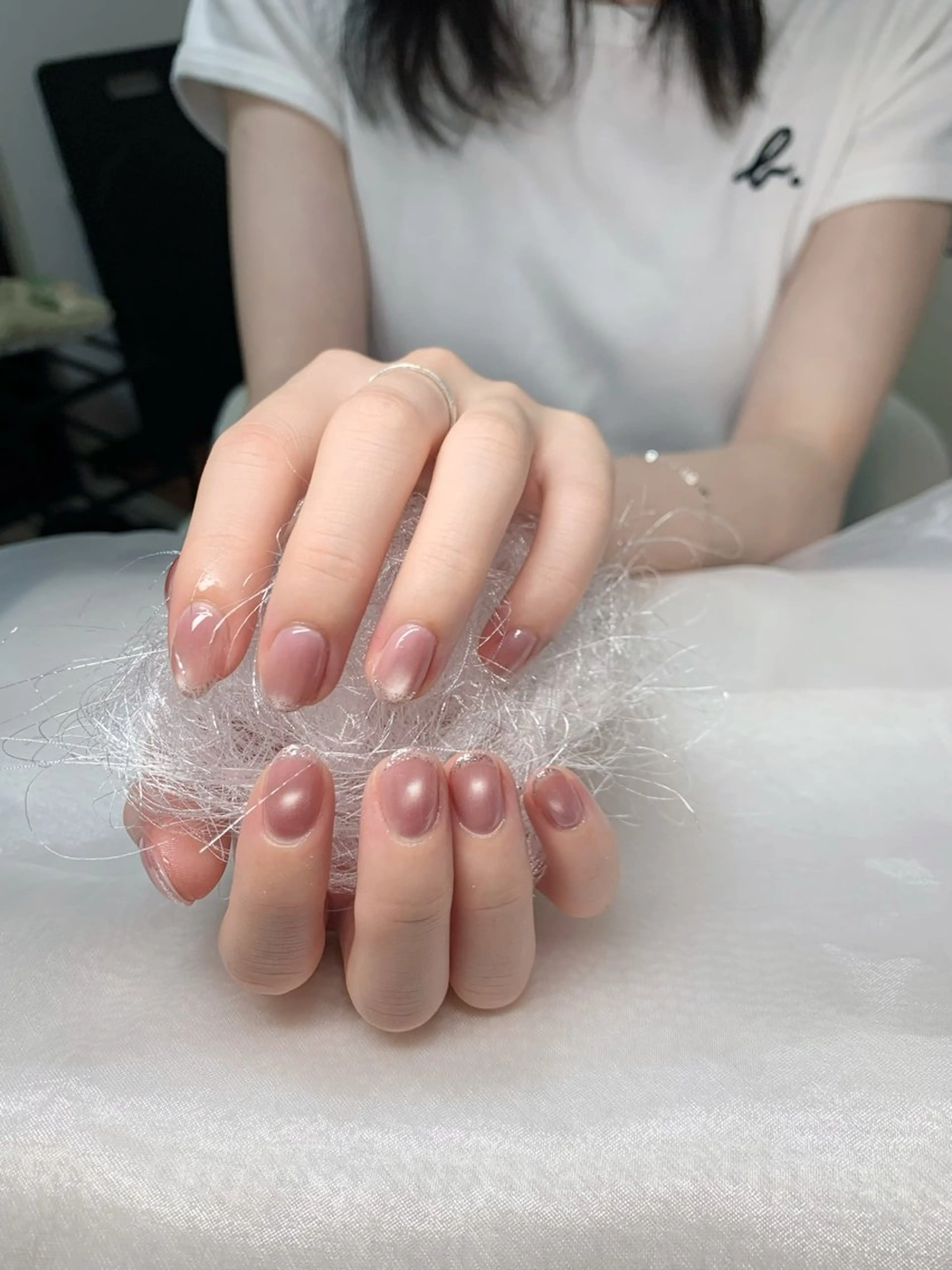 ネイル アートネイル チークネイル 長さ出し フットネイル フレンチネイル Lily nails studio所属・Lily nails studioのネイルデザイン