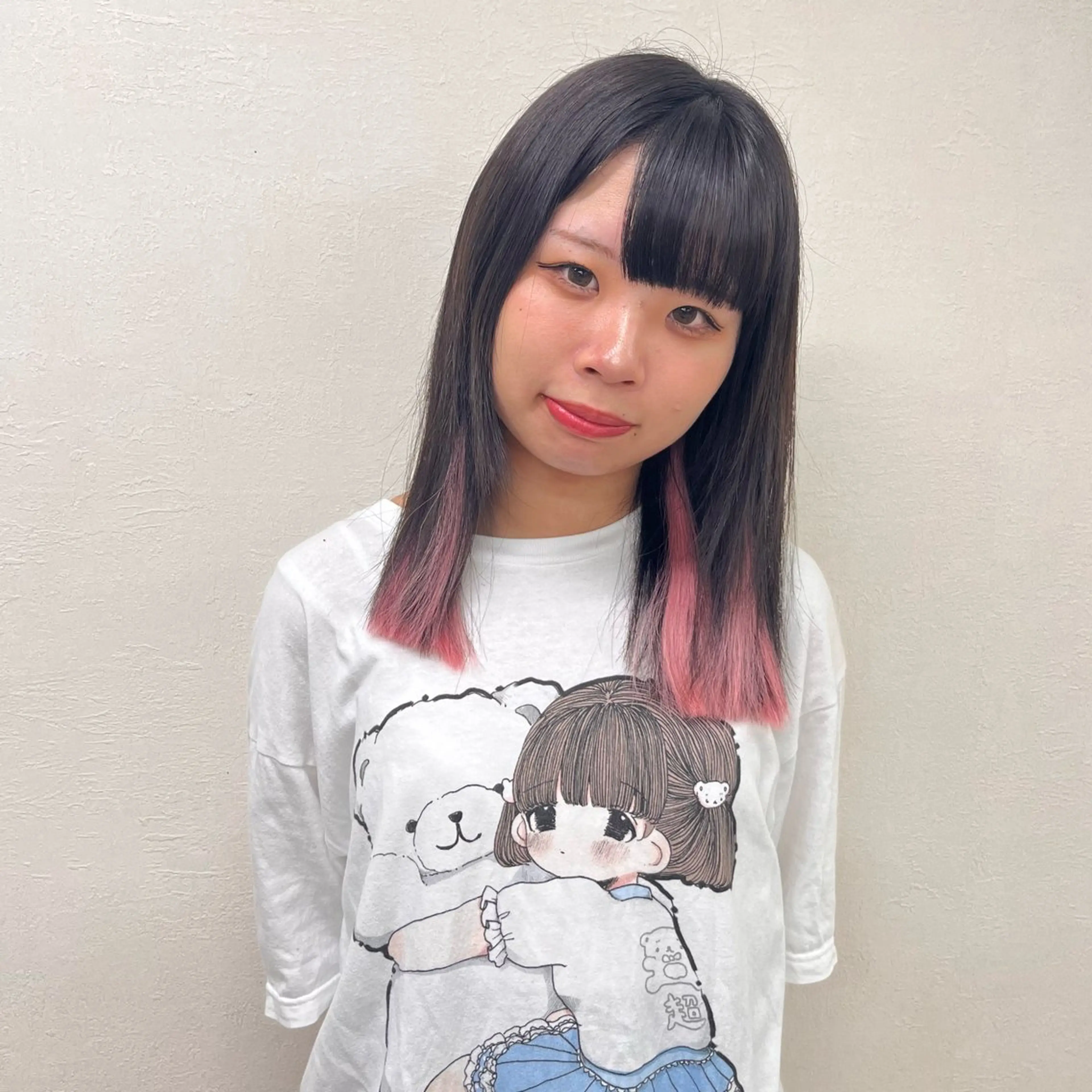 セミロング カラー エクステ カットモデル募集中 ‎🤍AMANE🤍のヘアスタイル