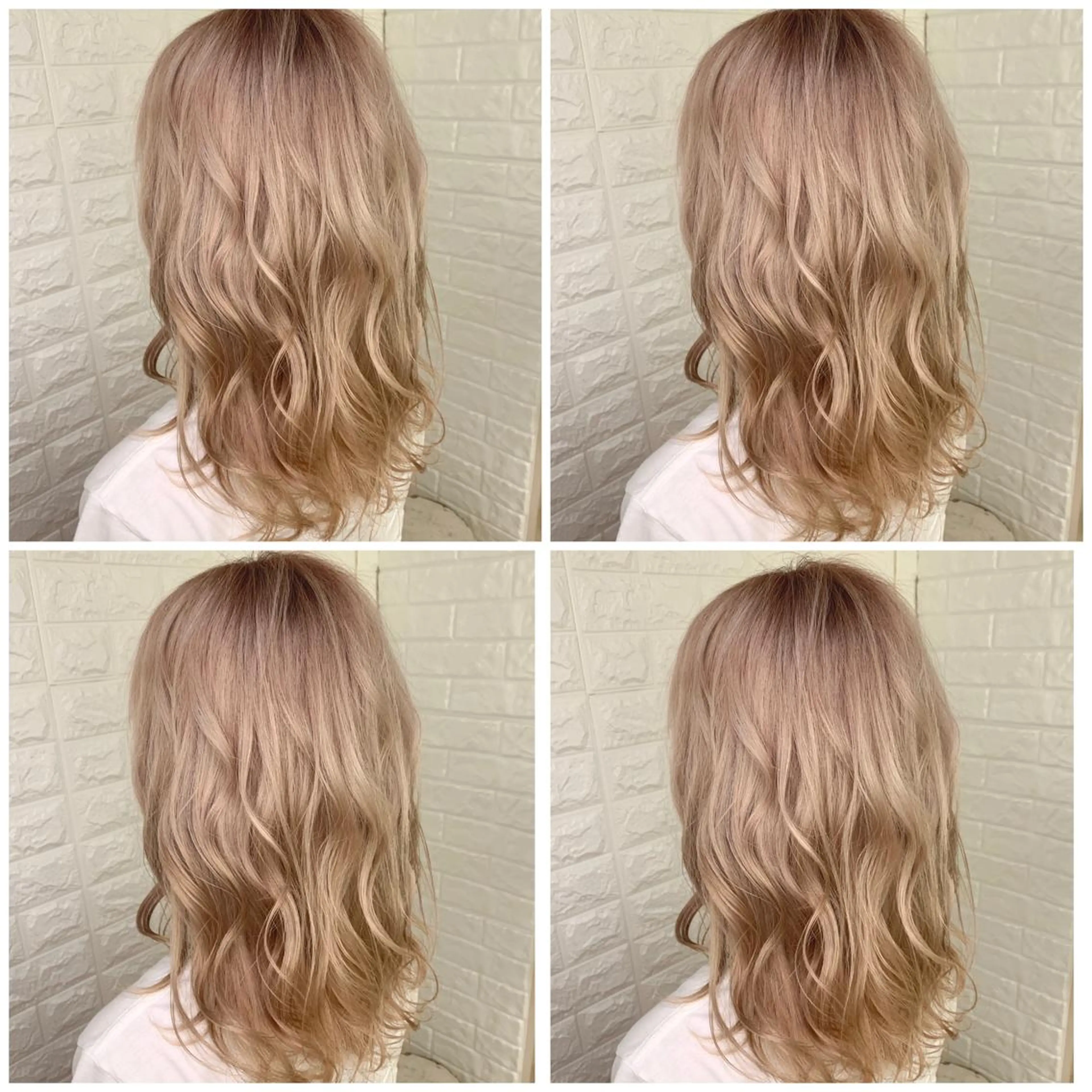 ロング カラー ベージュカラー ピンクカラー ピンクベージュ ヘアカラー トリートメント ハイトーン/ブリーチ 山崎　悠次のヘアスタイル