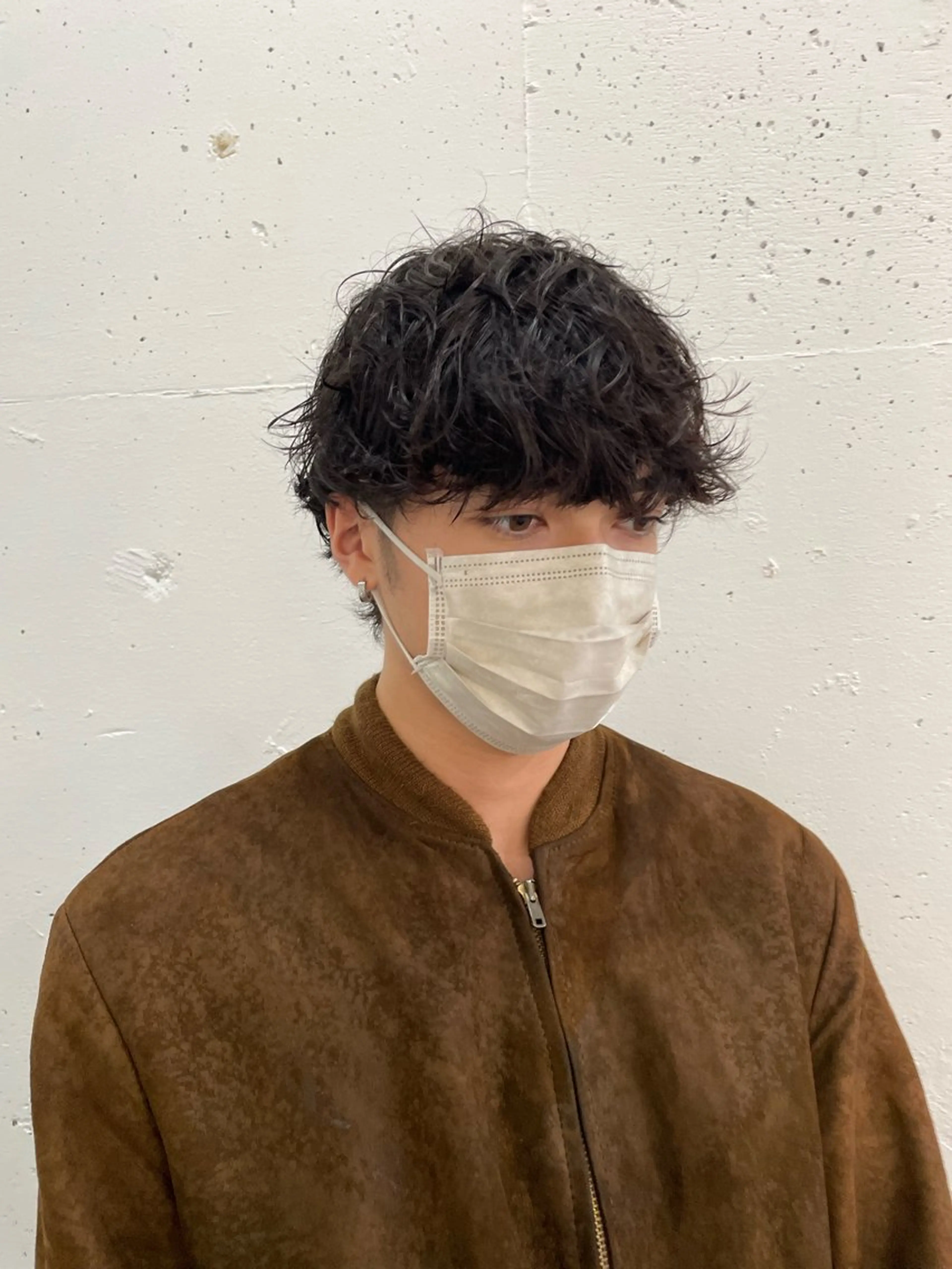 パーマ メンズ メンズパーマ ハル🫧エクステ難波 韓国ヘア髪質改善のヘアスタイル