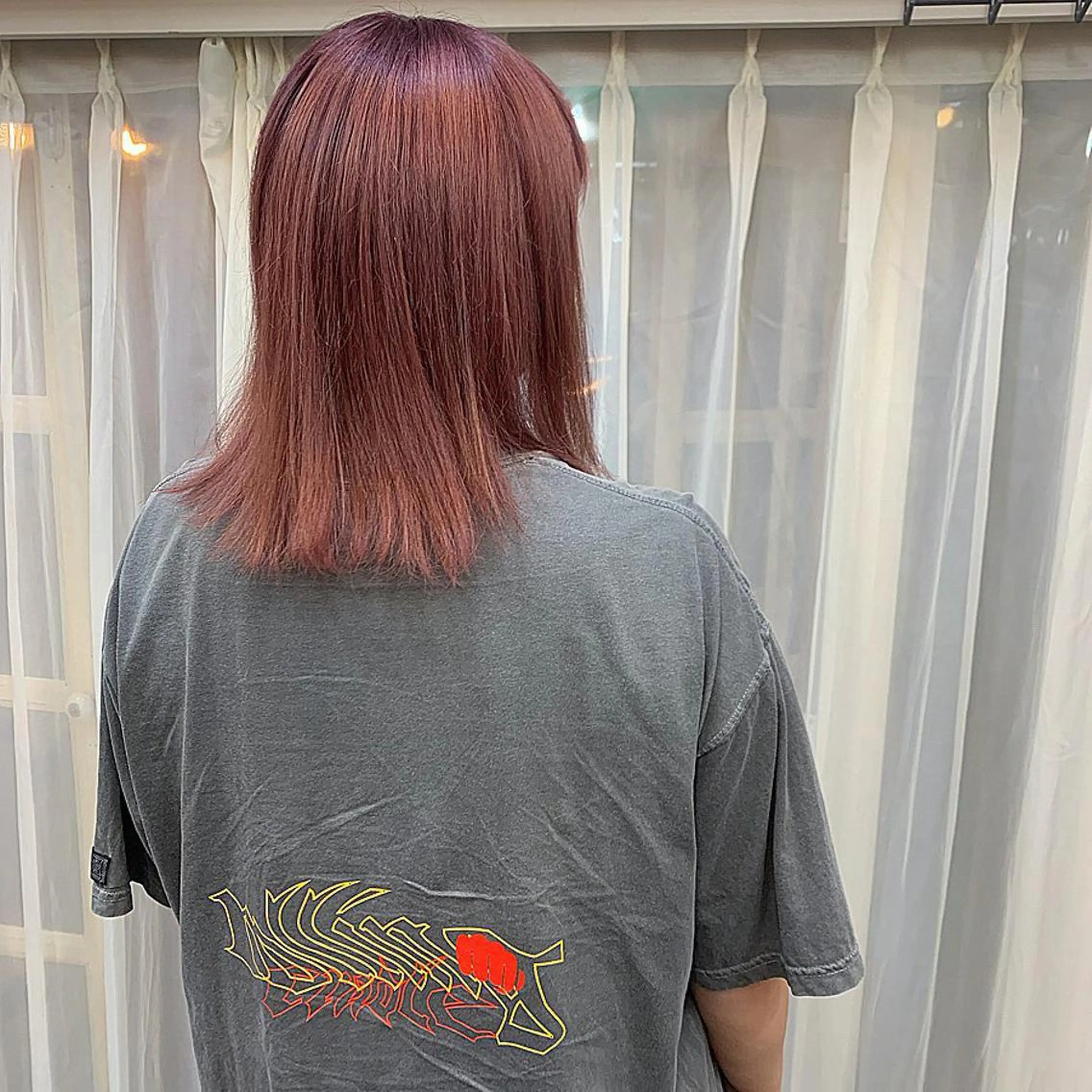 ミディアム ❤️🔥シールエク +カラー京❤️🔥のヘアスタイル