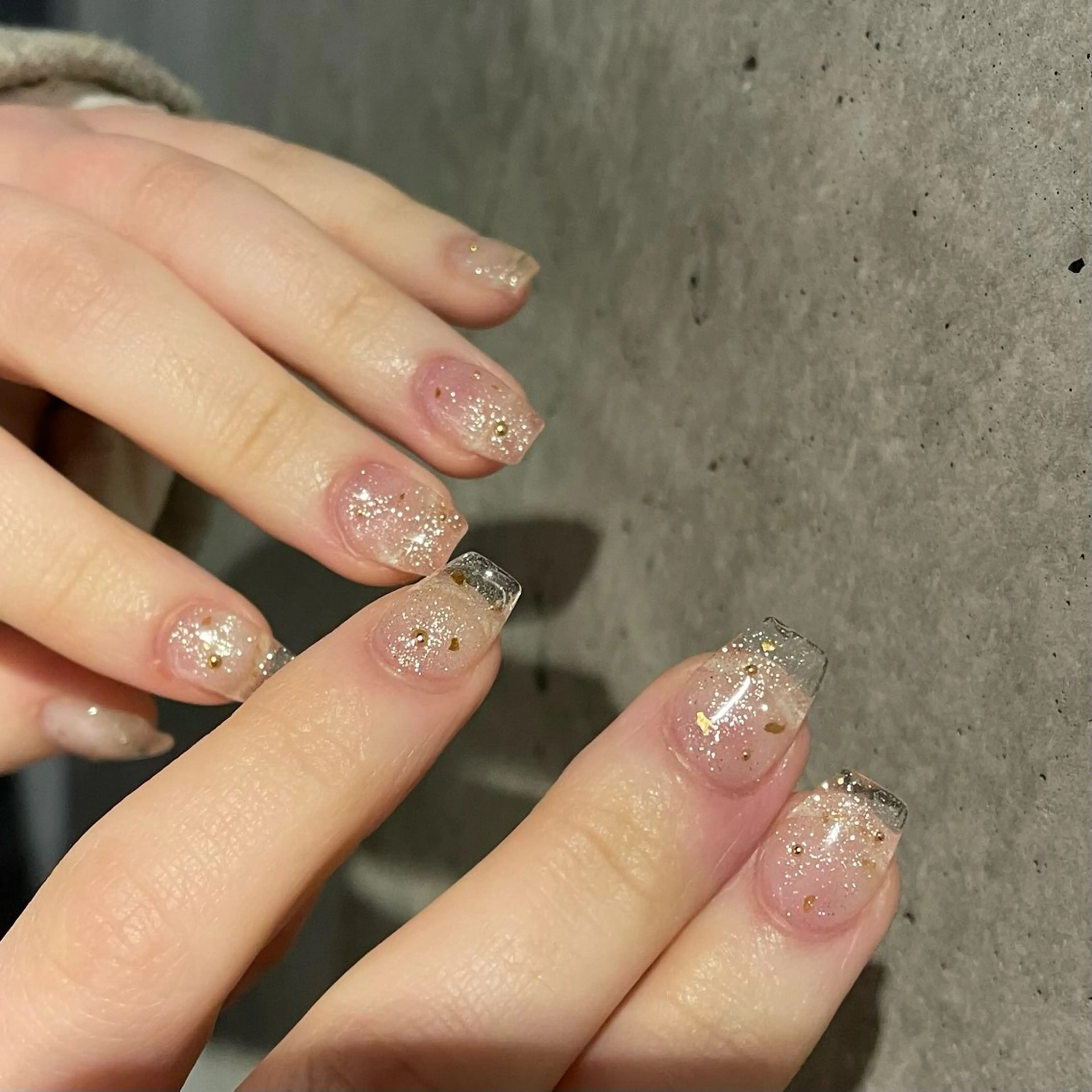 ネイル クリアネイル フレンチネイル Manon Yuiのネイルデザイン
