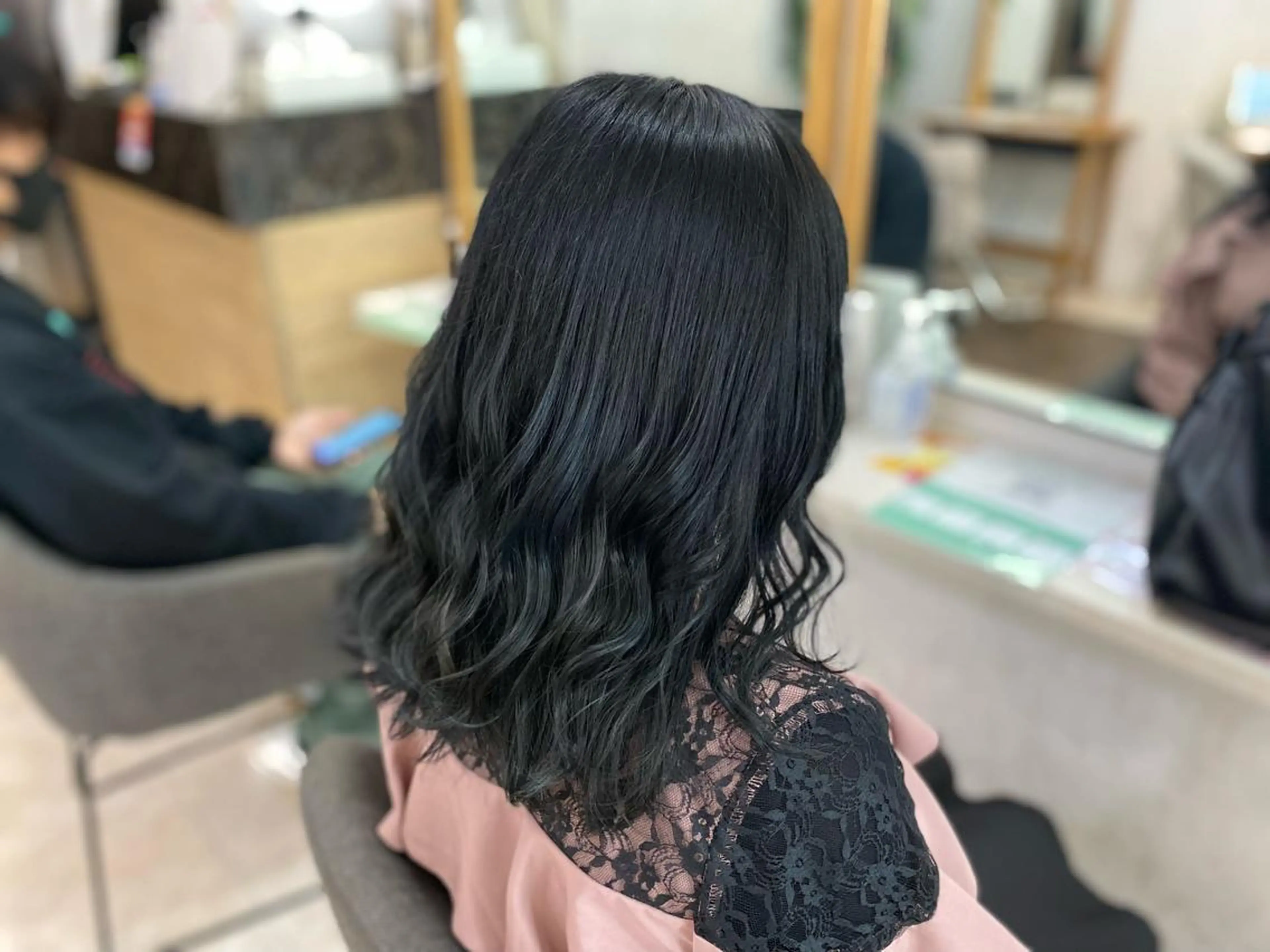 セミロング カラー 泰成/メンズ特化/ フェード/ツイスパのヘアスタイル