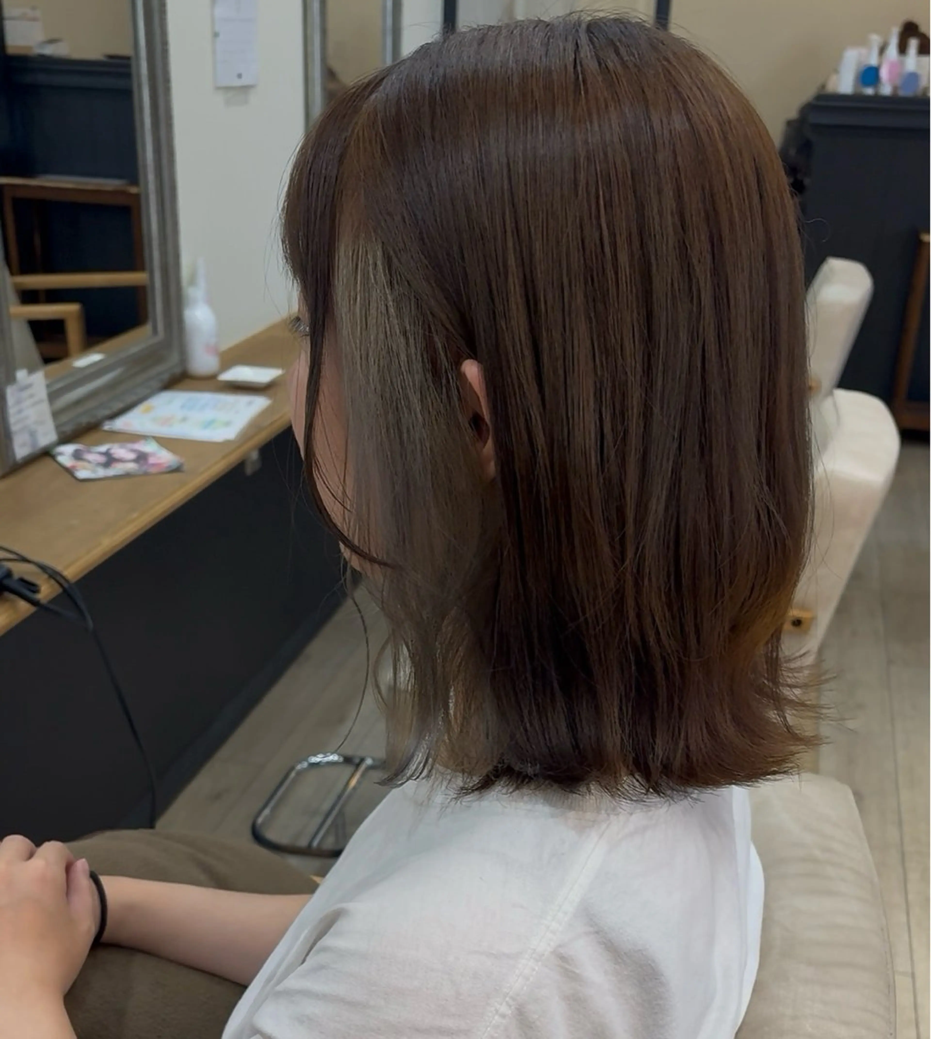 ミディアム ヘアカラー みゆ/カラー モデル募集中🎀🤍のヘアスタイル