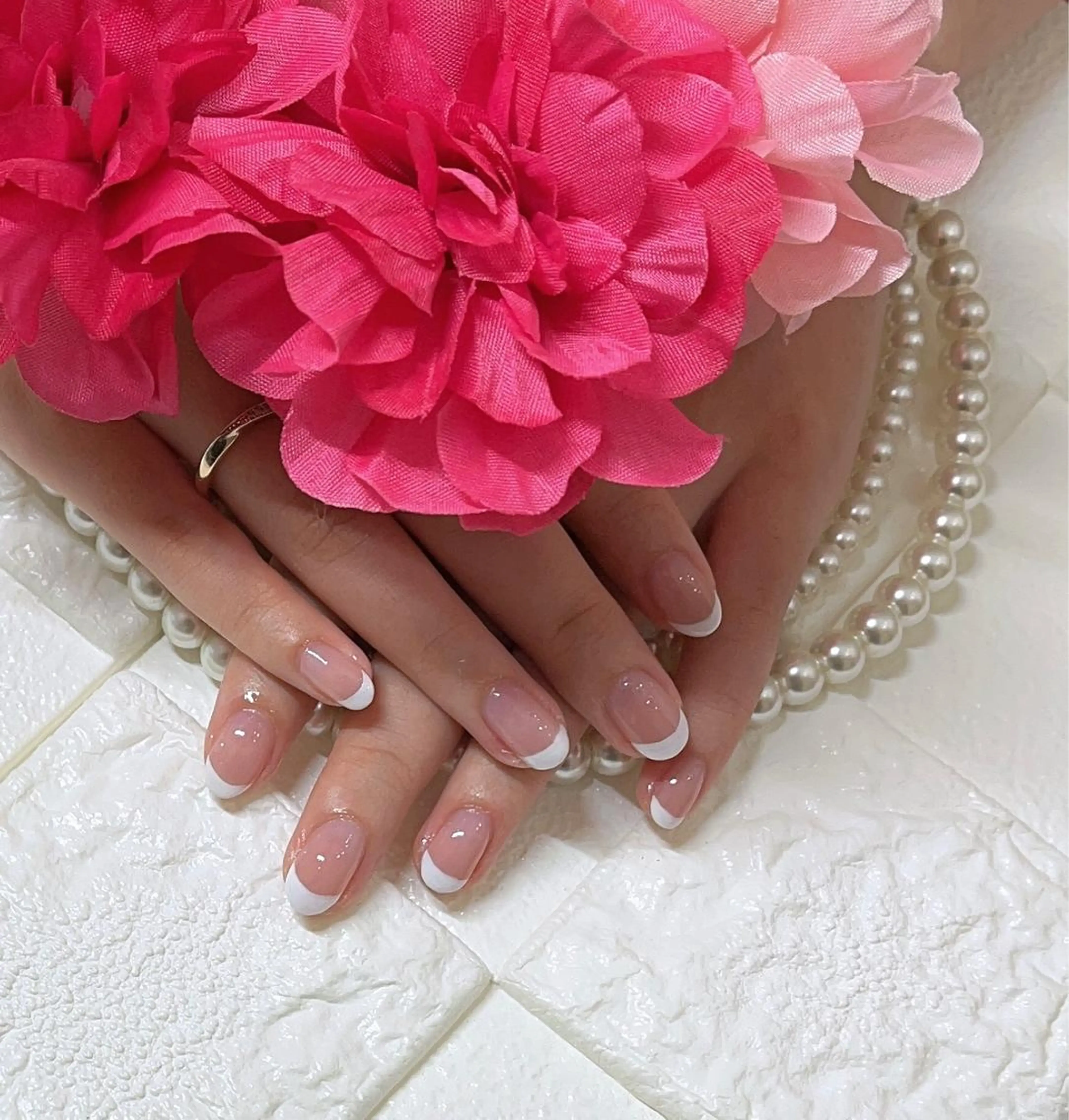 ネイル フレンチネイル グラデーション ピンク privatenailsalon me所属・kato tomomiのネイルデザイン