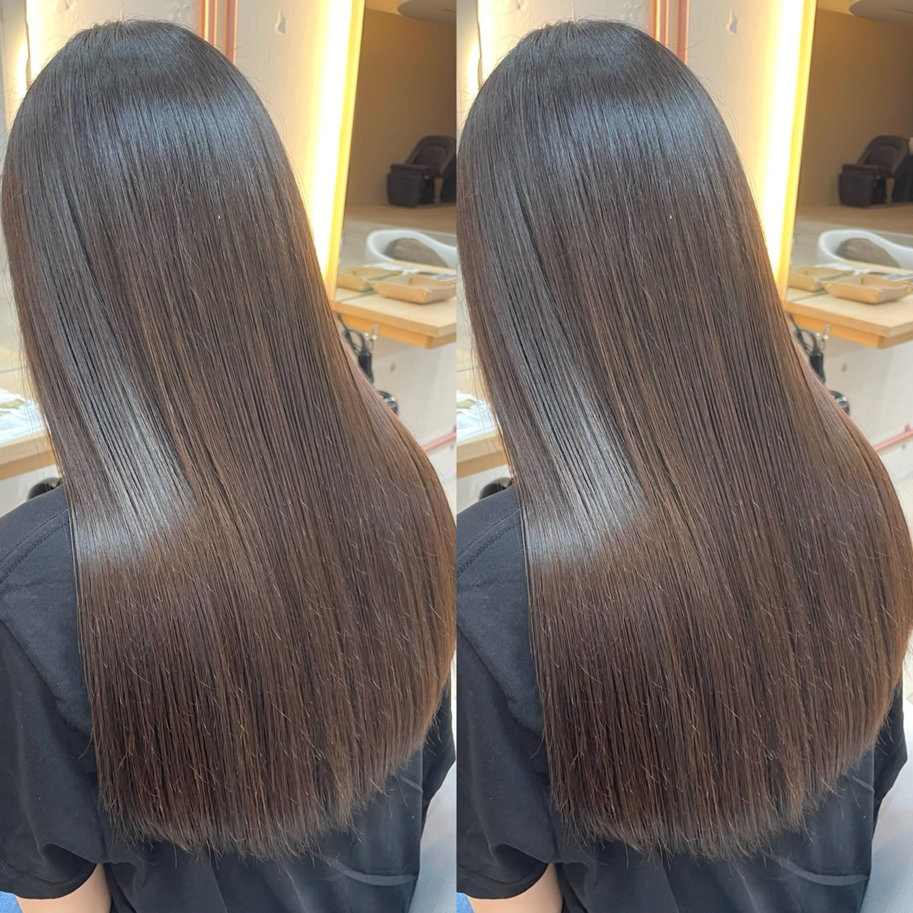 ロング カラー ブラウンカラー 透明感カラー グレージュ ヘアカラー トリートメント ヘアセット 透明感カラー 🦕Madoka🦕のヘアスタイル