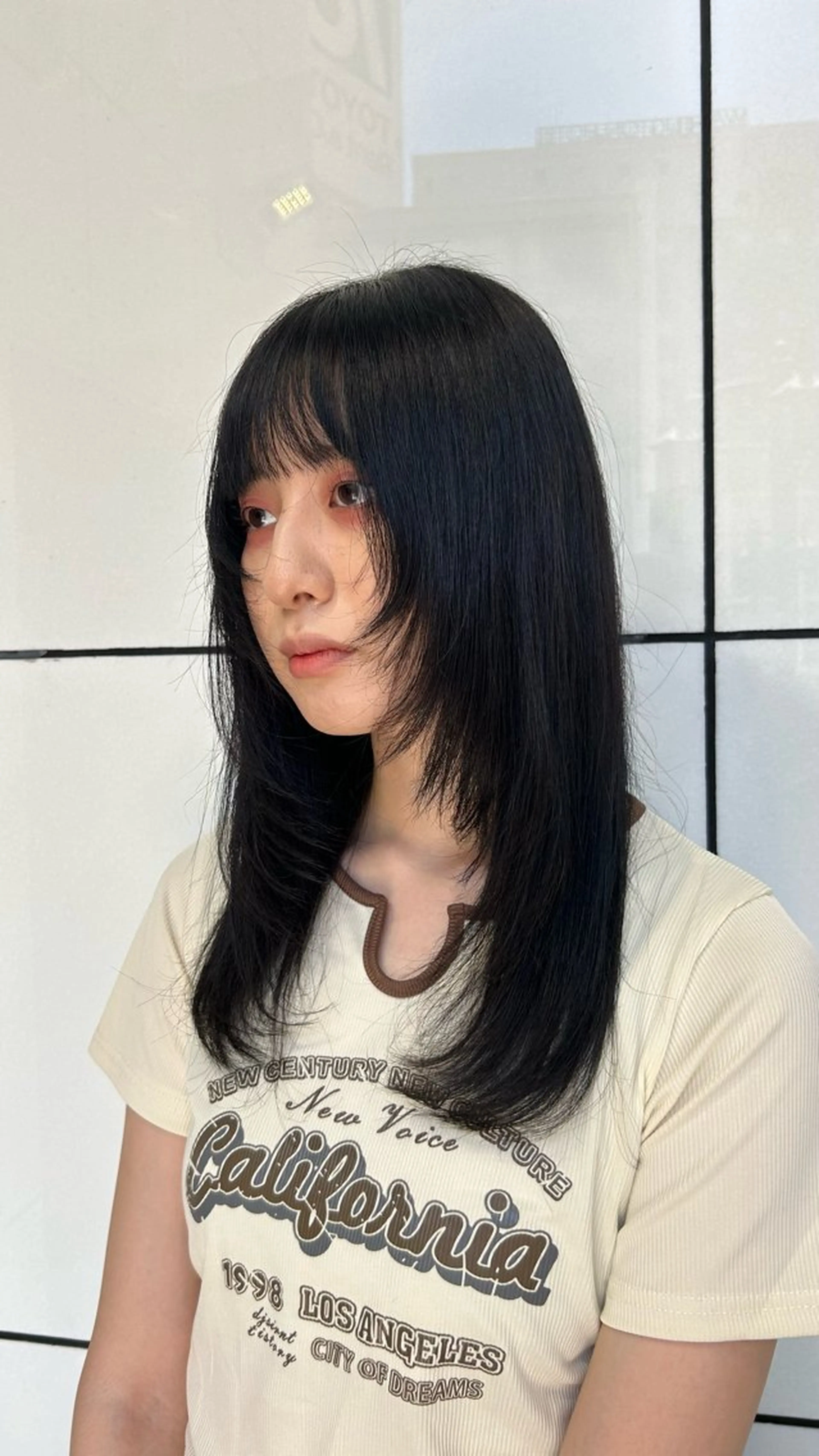 ロング 韓国風カラー 学生 髪質改善 韓国風ヘア レイヤーカット カット 艶髪ハイトーン/ AYAKA🌙のヘアスタイル