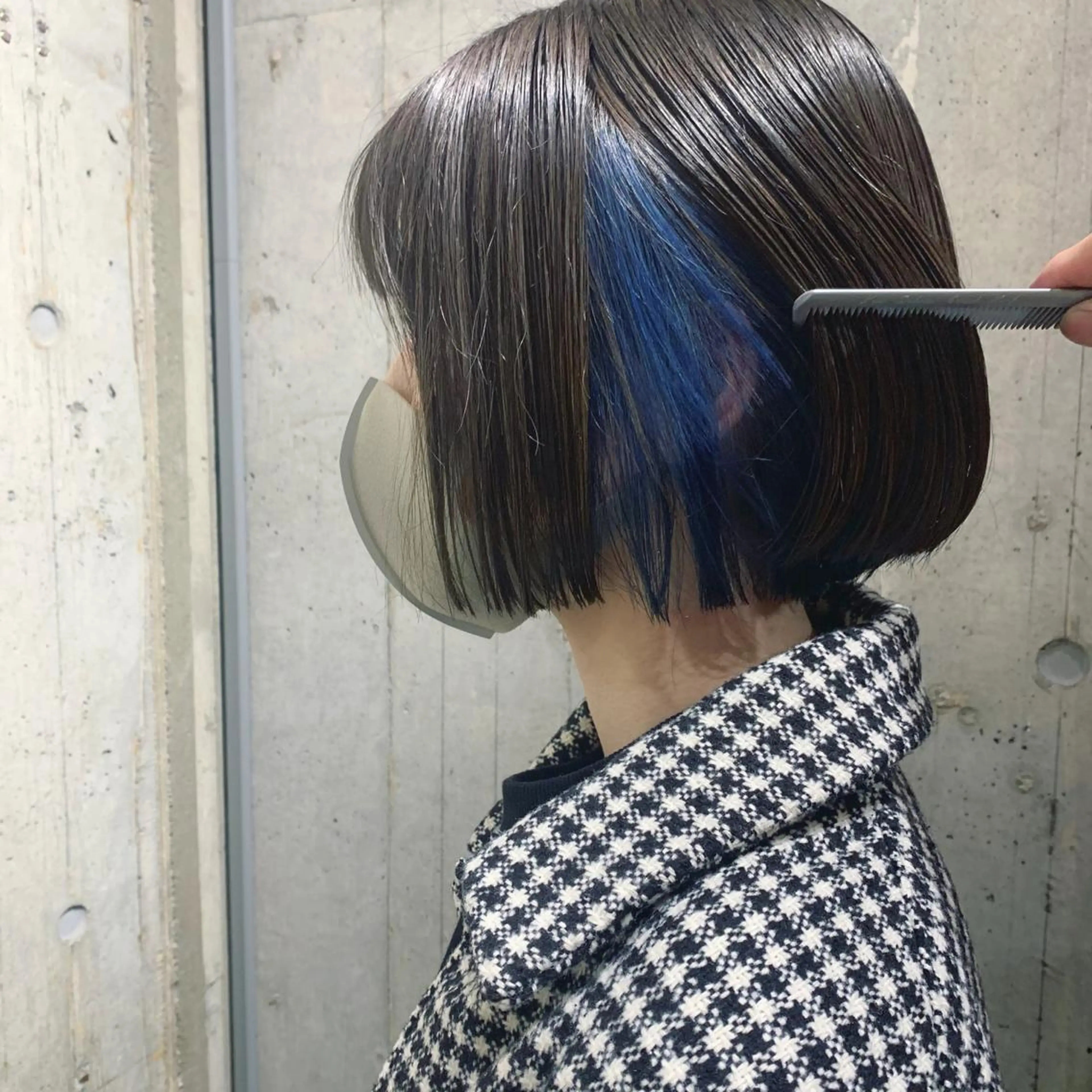 ショート カラー デザインカラー ヤマグチ リョウのヘアスタイル