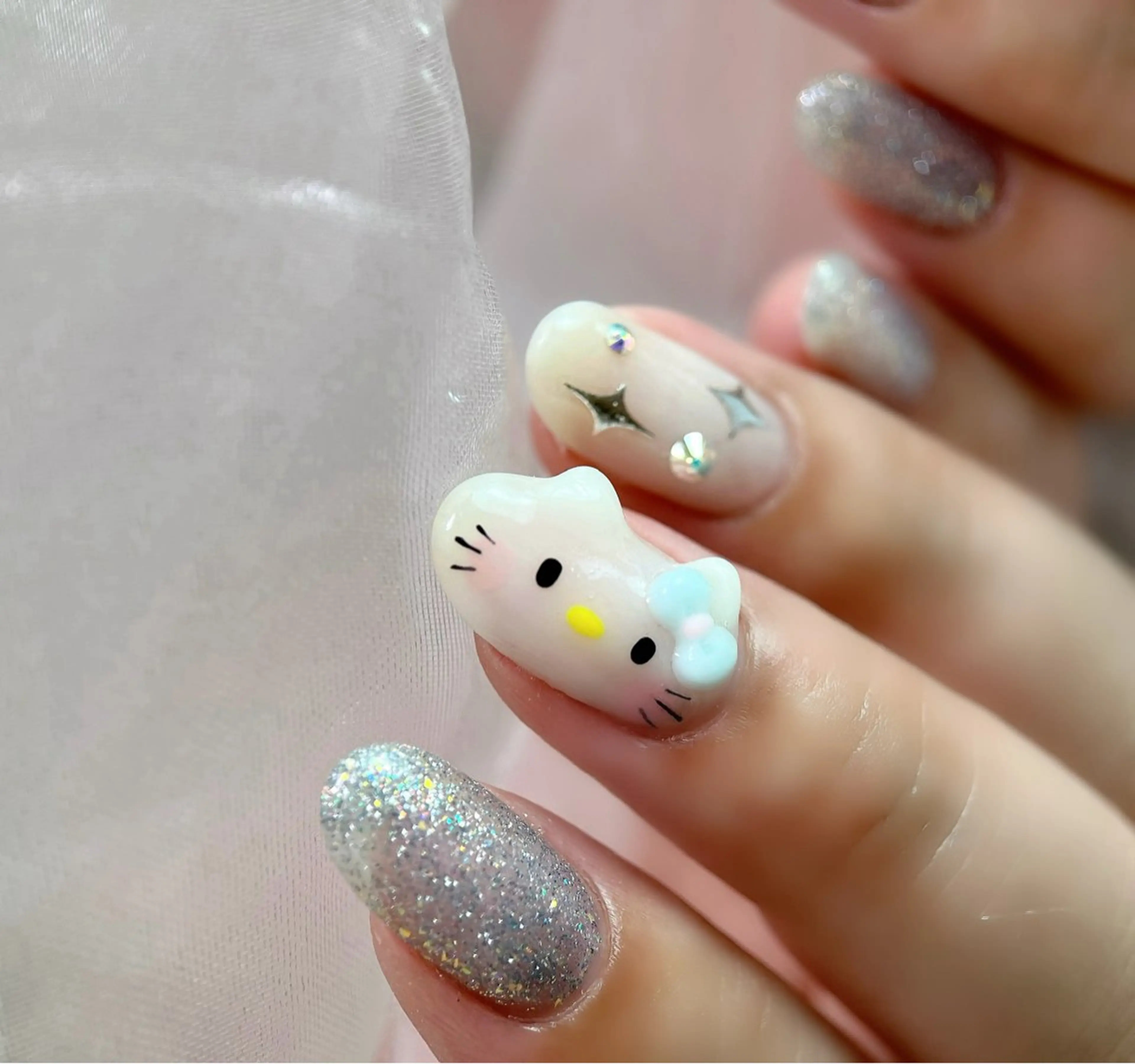 ネイル フットネイル ジェルネイル 韓国ネイル マグネットネイル シンプルネイル nail salon Lauleaのネイルデザイン
