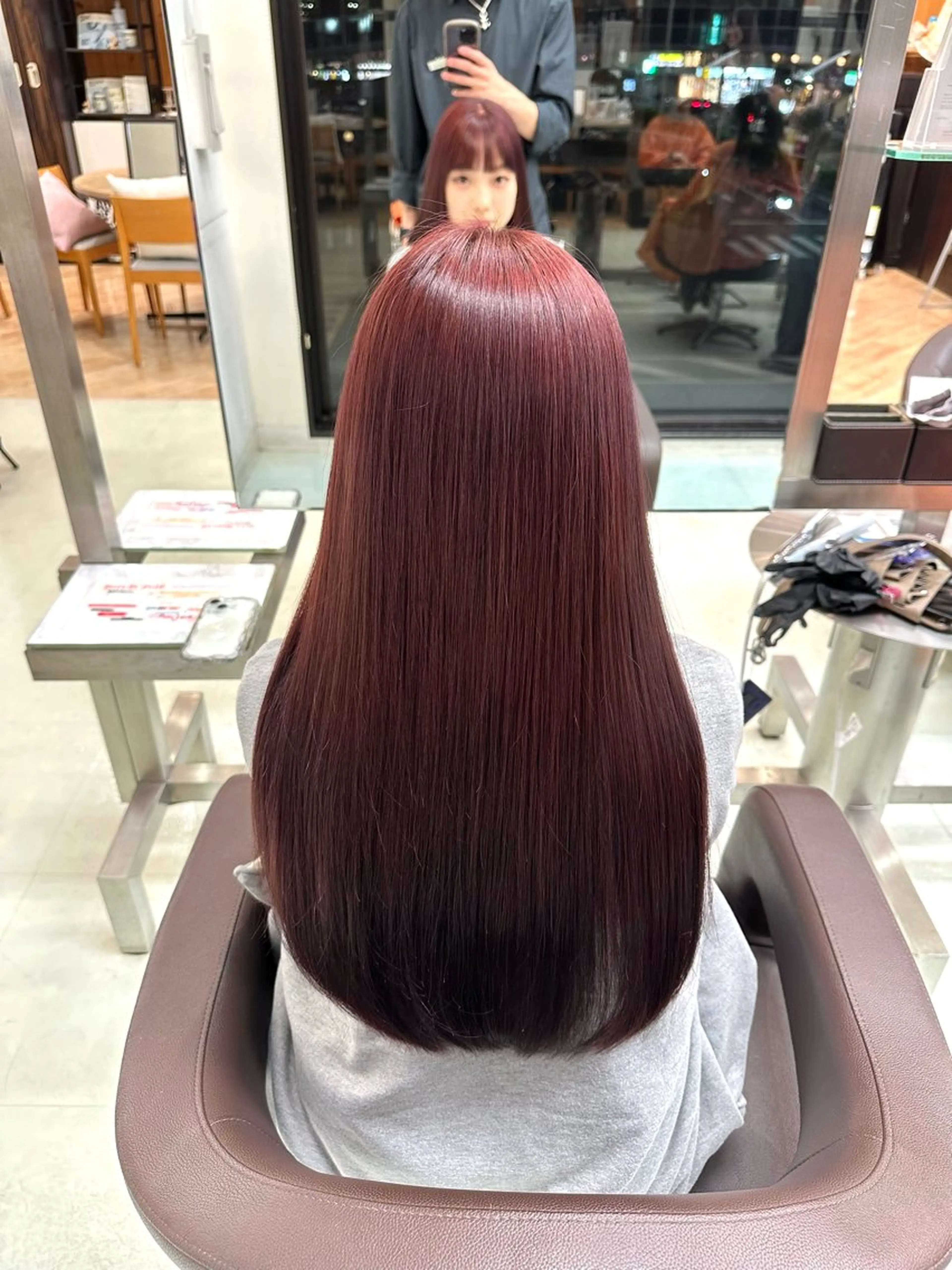 ロング カラー 似合わせカット/ ショートカット/西宮のヘアスタイル