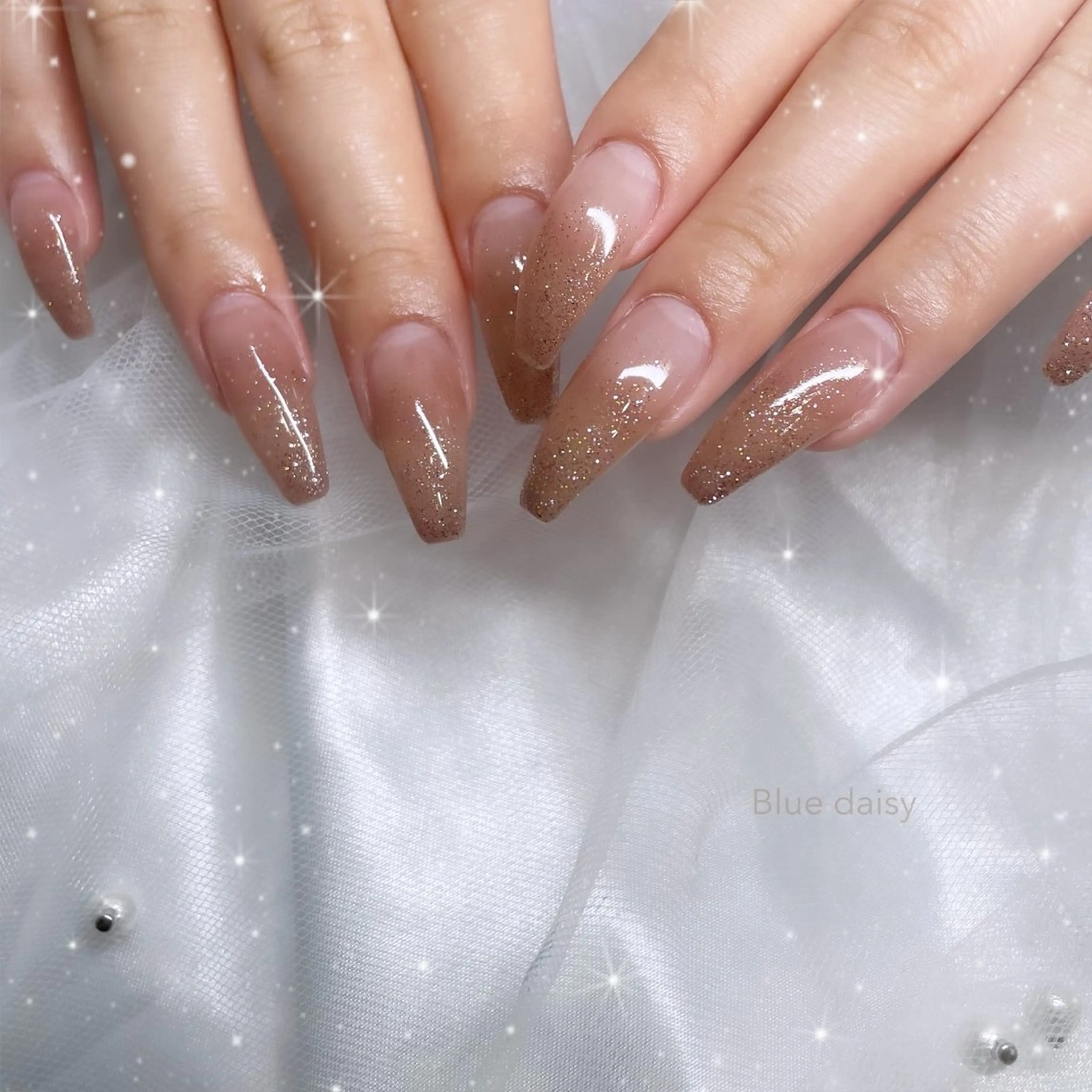 ネイル ラメ(グリッター) ハンドネイル ブルーデイジー栄本店所属・BlueDaisy 栄本店のネイルデザイン