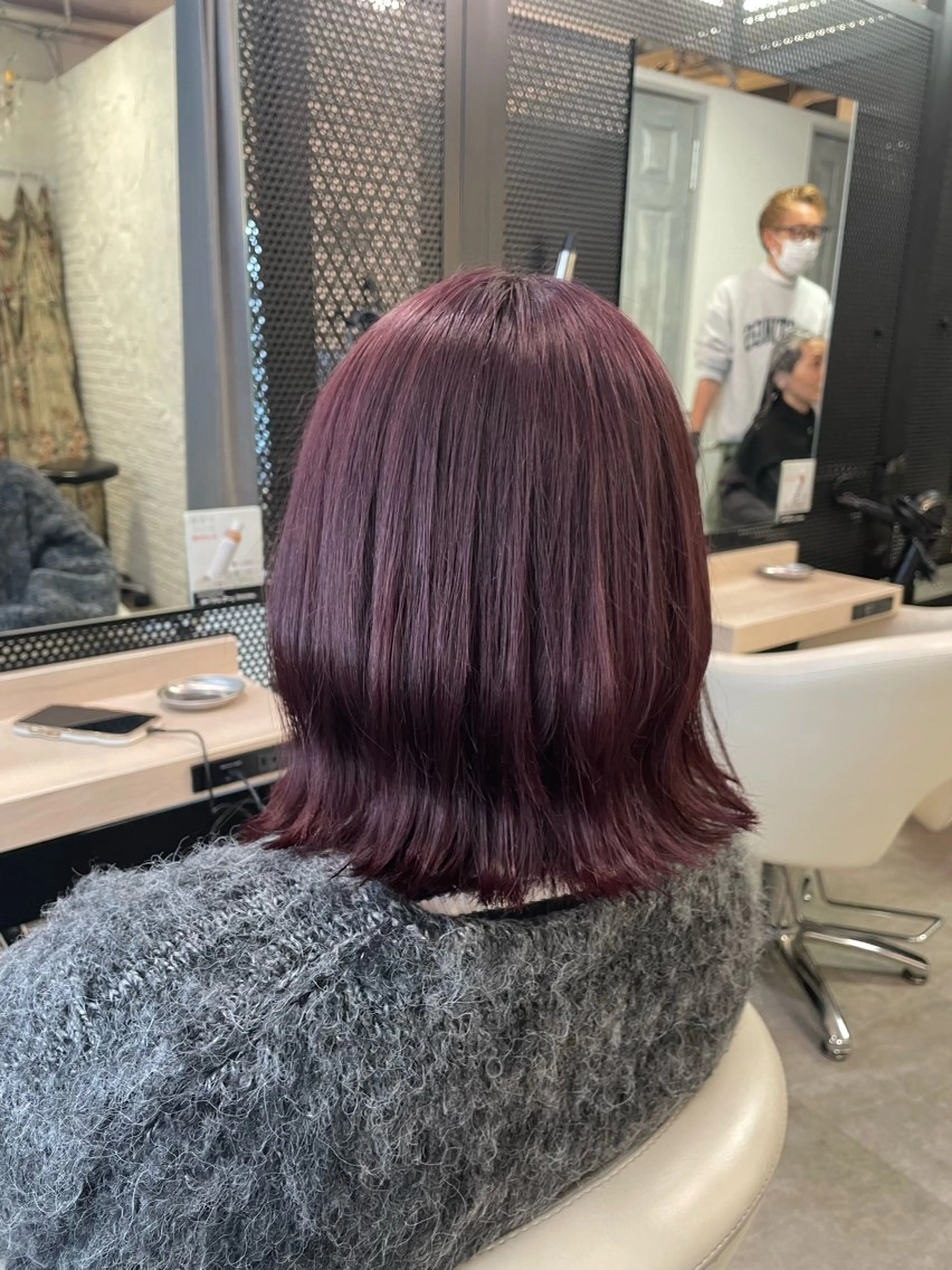 ミディアム カラー カシス ピンクカラー 🫧ハネエクステ Mitsuki🫧のヘアスタイル