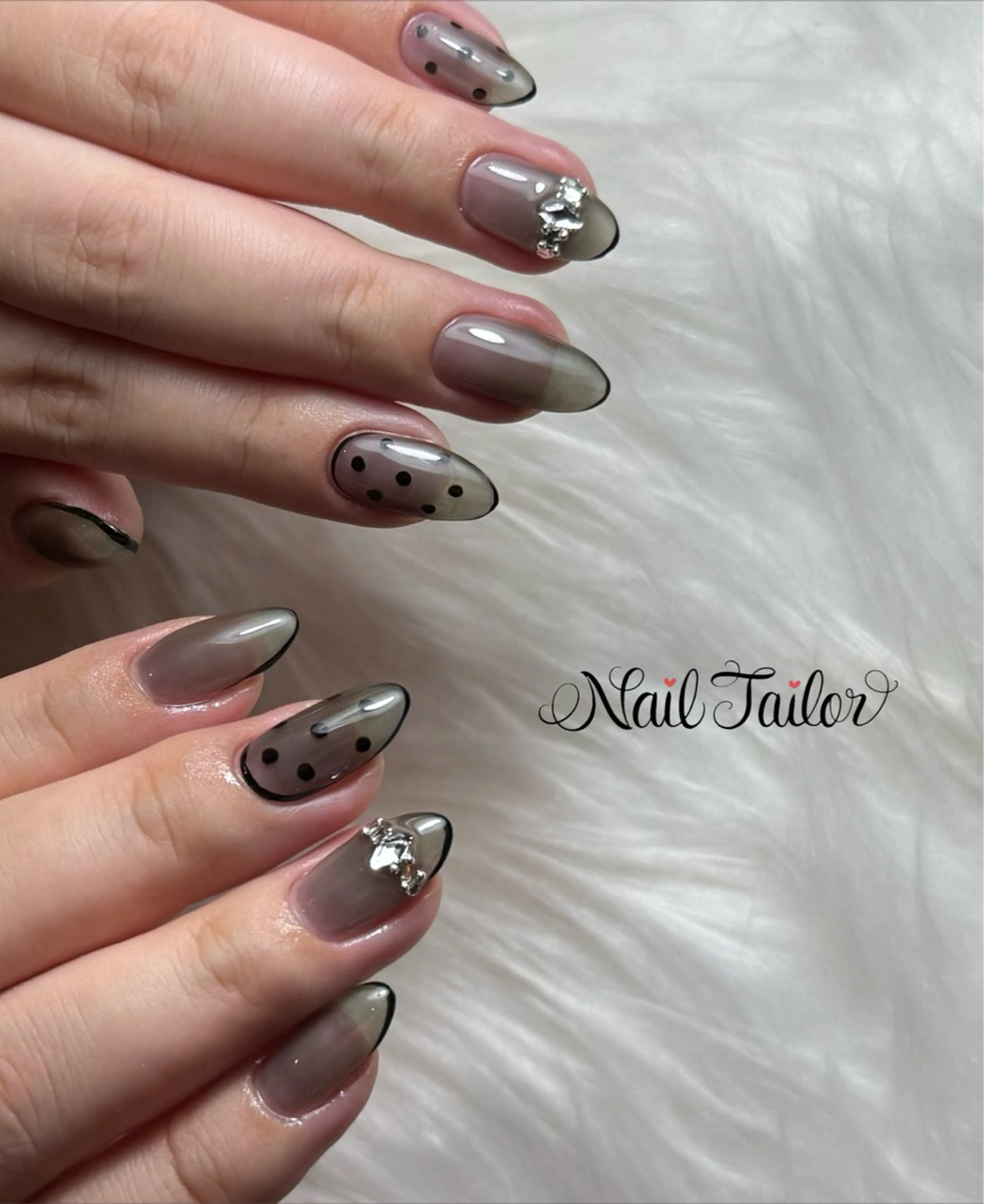 ネイル ドット ゴージャス ロングネイル ワンカラーネイル ハンドネイル 〜Nail Tailor〜　ネイルテイラー所属・NailTailor ネイルテイラーのネイルデザイン