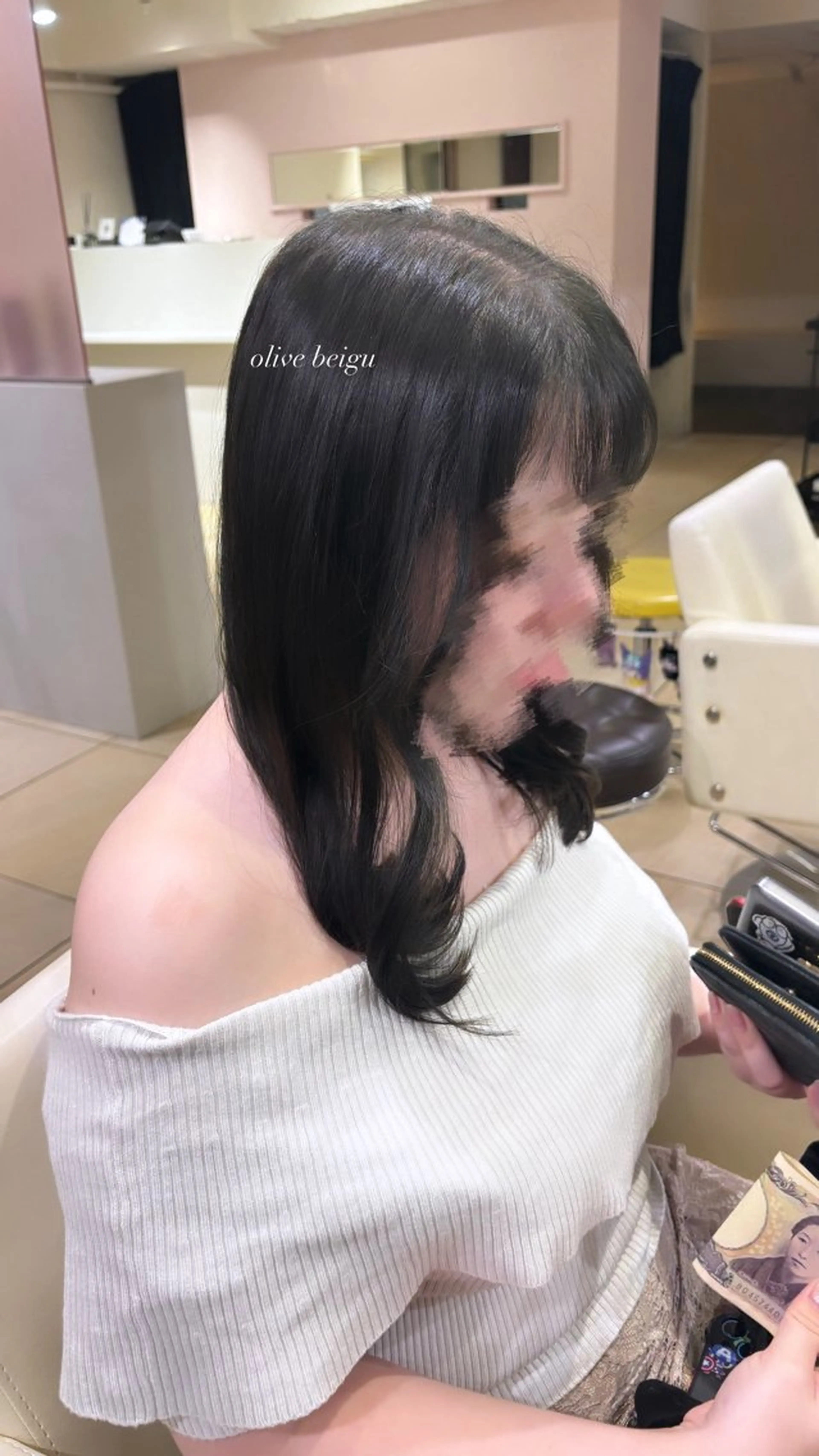 セミロング 縮毛矯正 ヘアカラー トリートメント 暖色カラー/ NOA.⋆𝜗𝜚のヘアスタイル