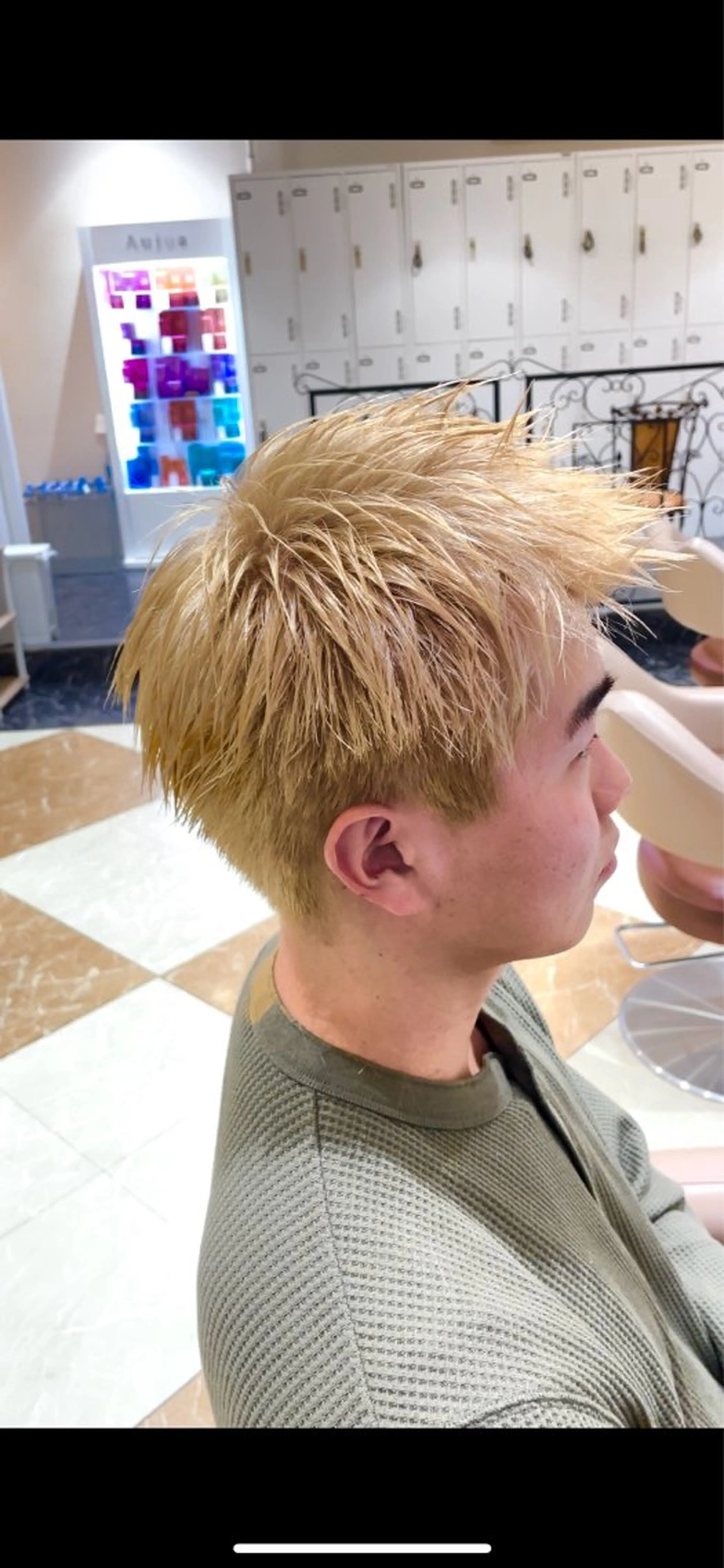 ショート メンズ カット ヘアカラー 佐藤 悠雅のヘアスタイル