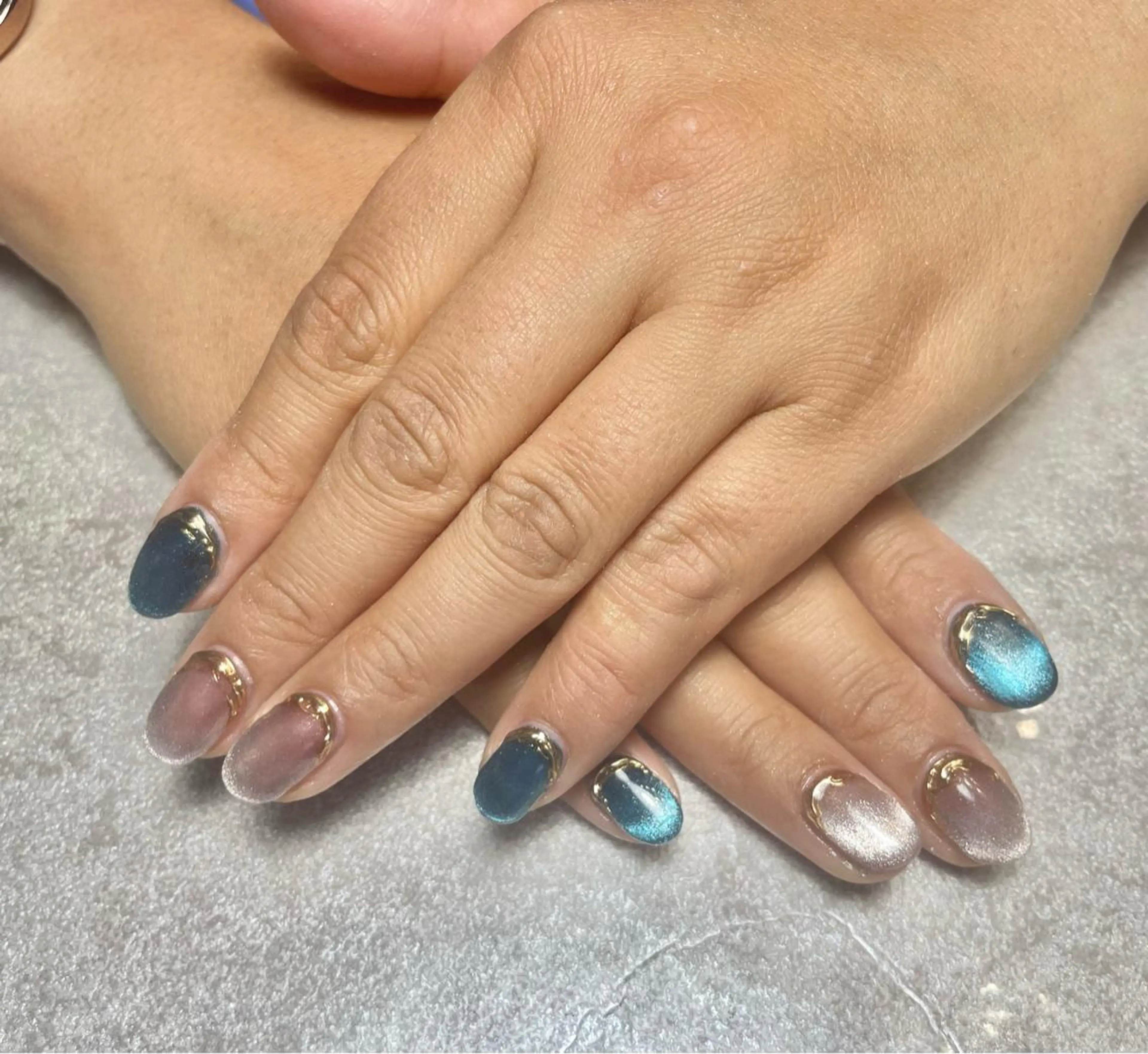 ネイル ジェルネイル マグネットネイル ミラーネイル BLANCEnail所属・BLANCnail yuuのネイルデザイン