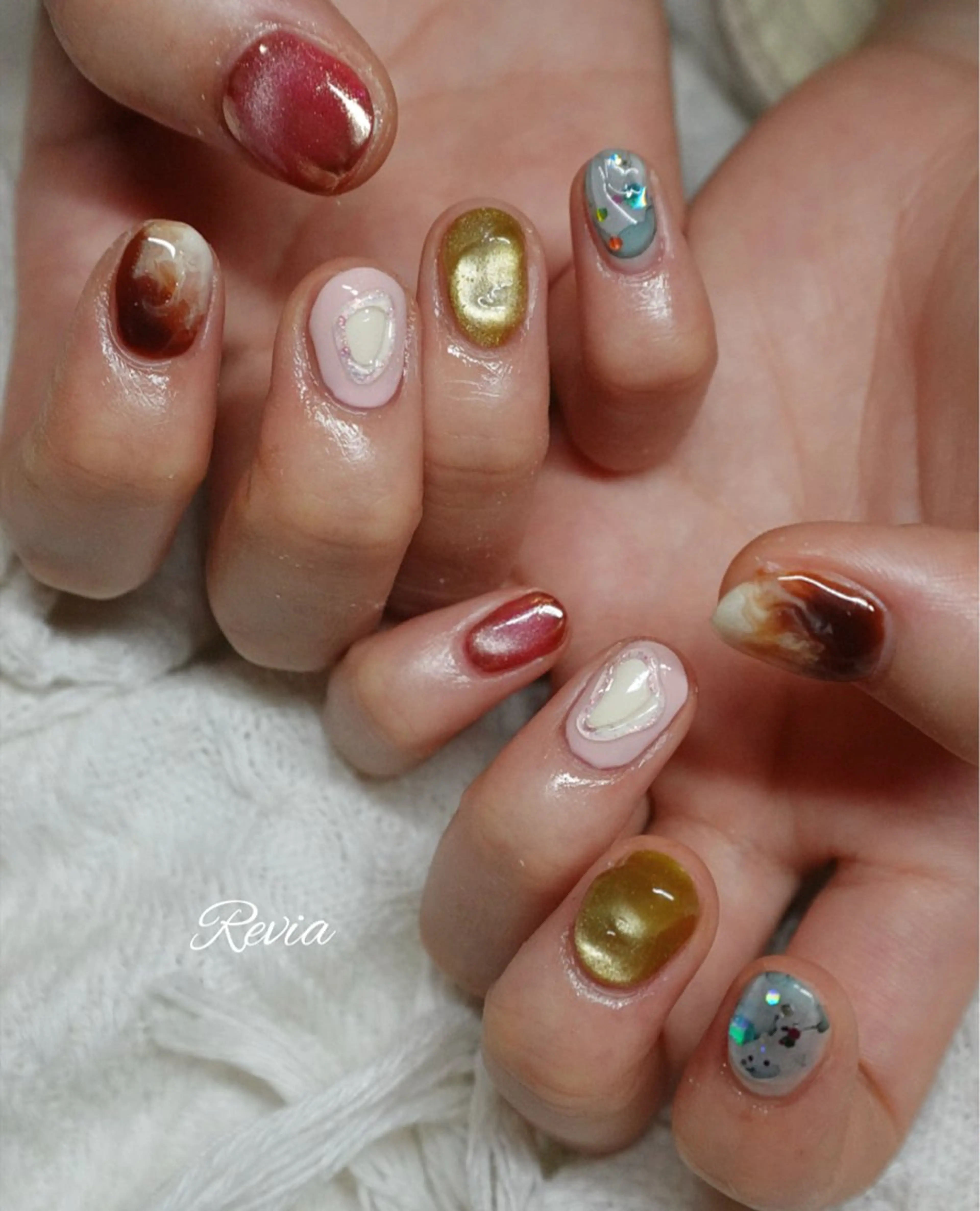 ネイル ハンドネイル revia所属・ERI Nailistのネイルデザイン