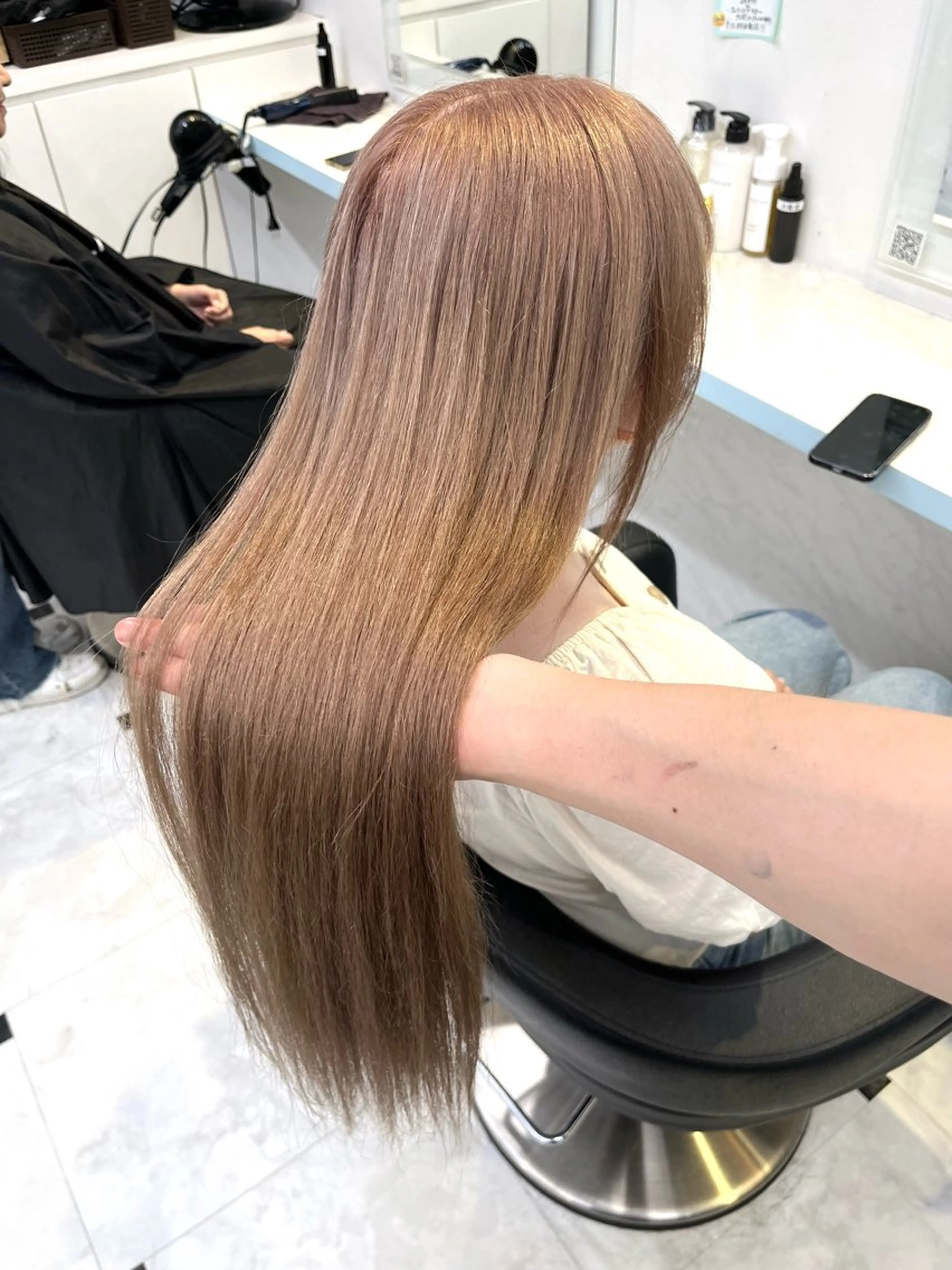 ロング ふんわり🐏ガーリー ベージュ🤎こころのヘアスタイル