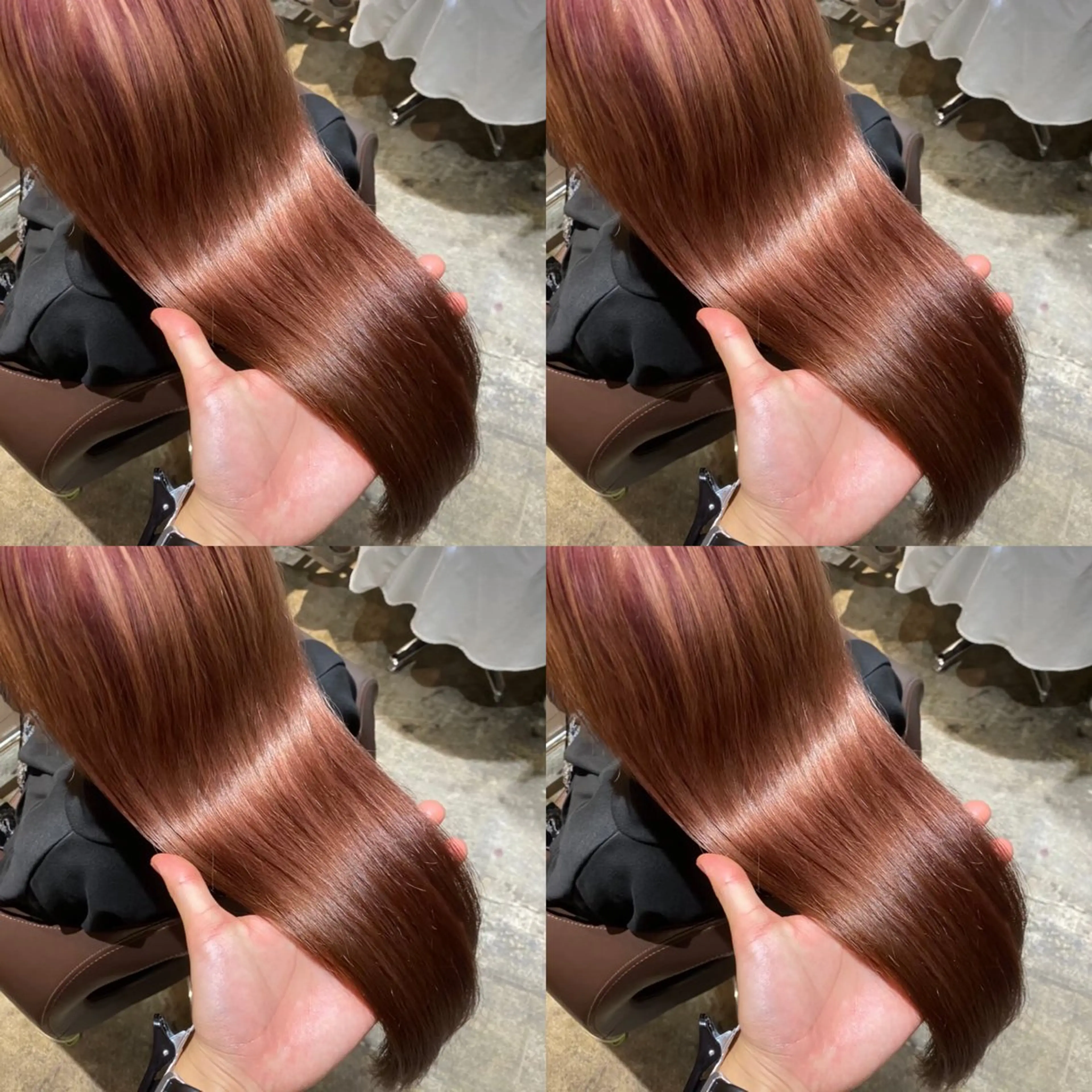 セミロング カラー ヘアアレンジ 💎韓国レイヤー× 髪質改善 ゆうま💎のヘアスタイル