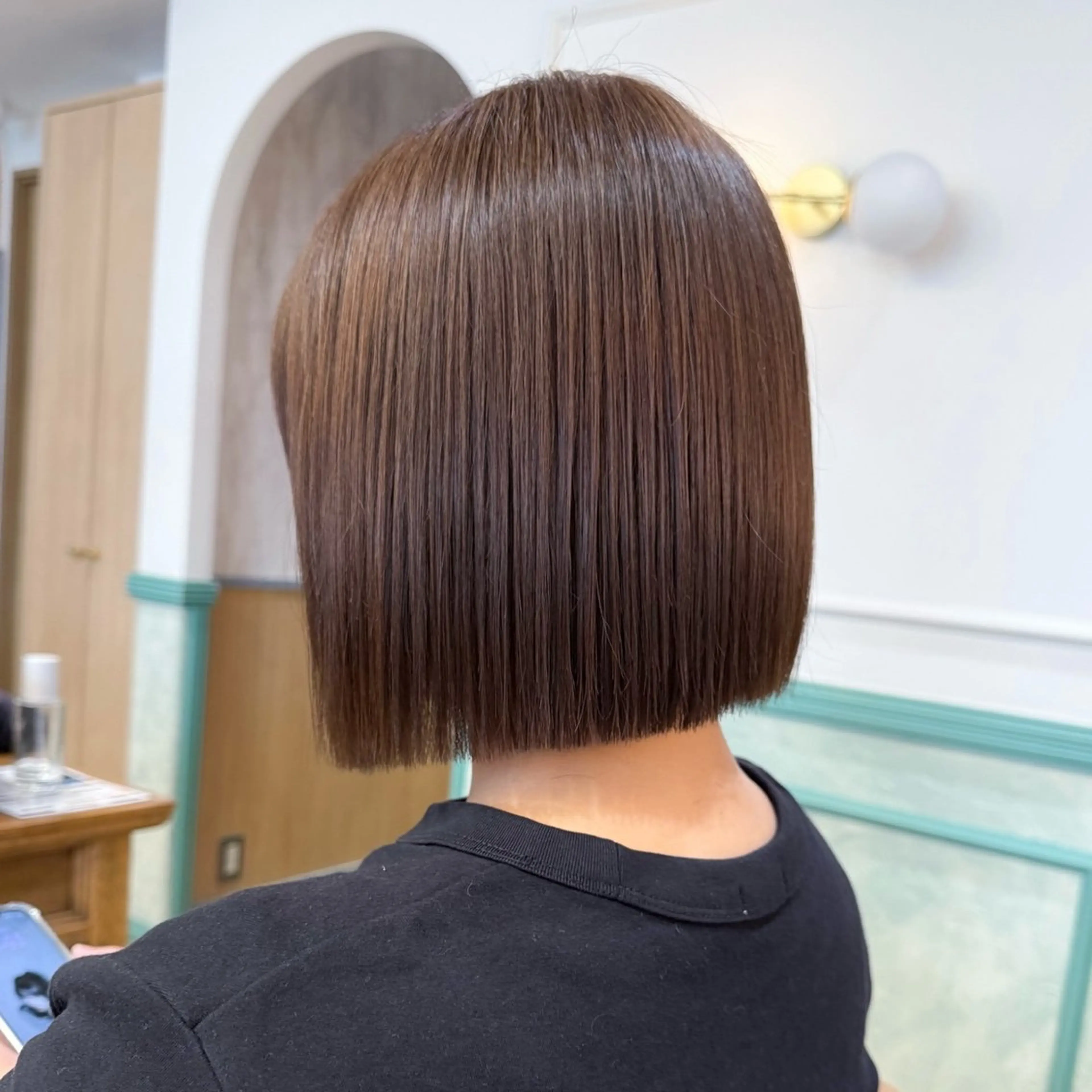 ショート カット 縮毛矯正 トリートメント 🩶sayumi🩶 ボブ/美髪矯正/柏のヘアスタイル