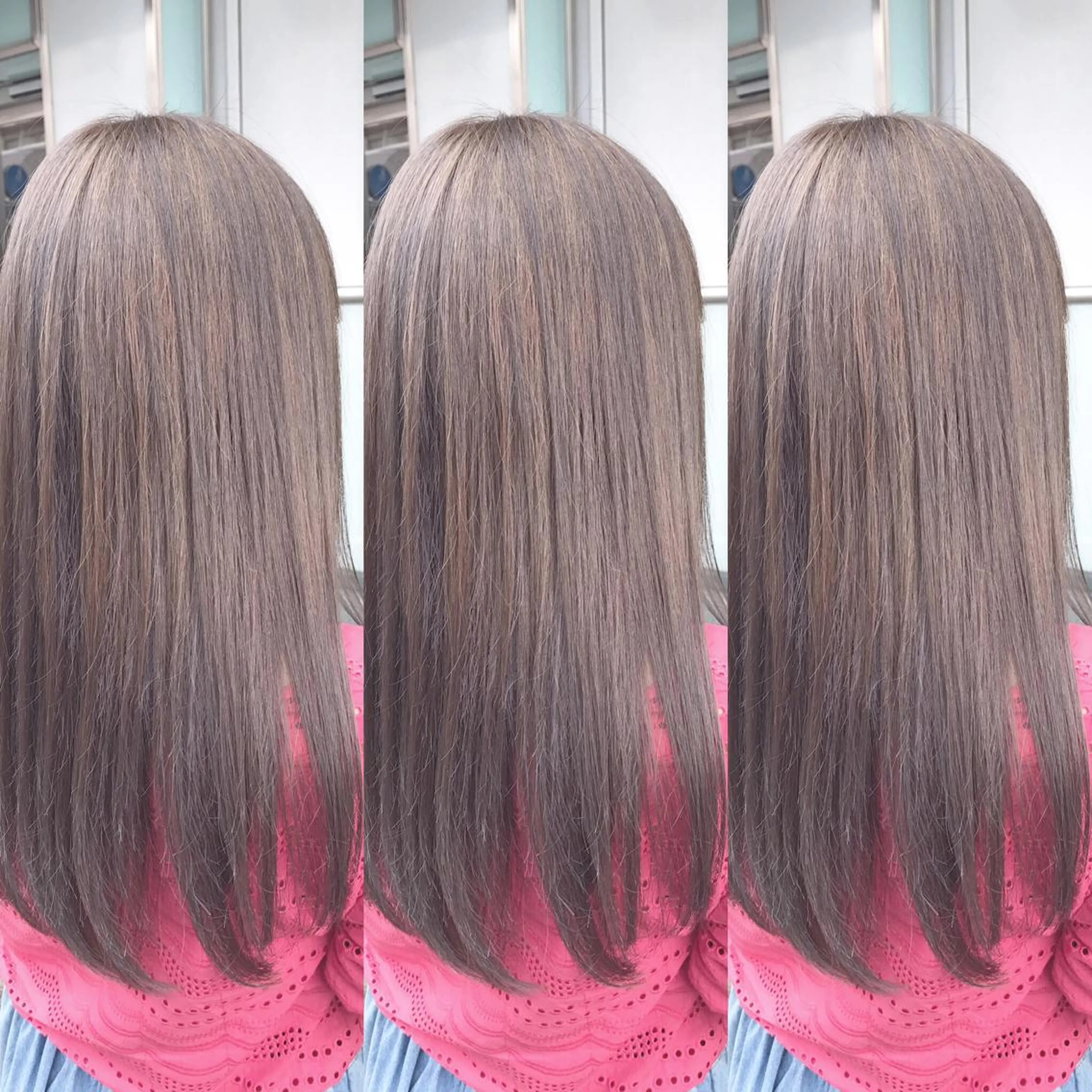 ロング カラー ベージュカラー イルミナカラー ミルクティーベージュ 青木 茂樹⭐️ 透明感カラーのヘアスタイル