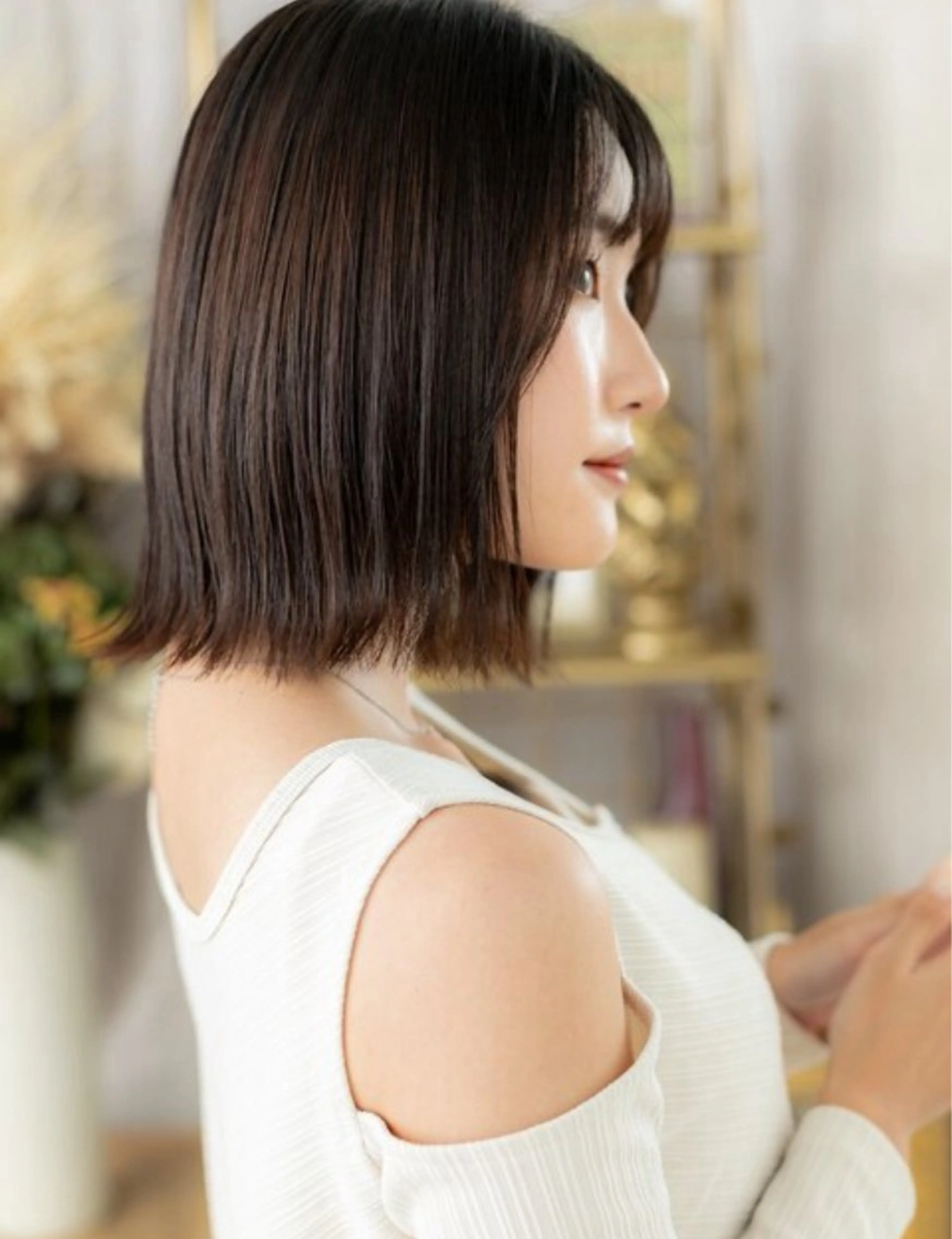 ミディアム カラー ヘアカラー 艶髪カラー🤍ྀི 強矢　美紗希🩷ྀིのヘアスタイル