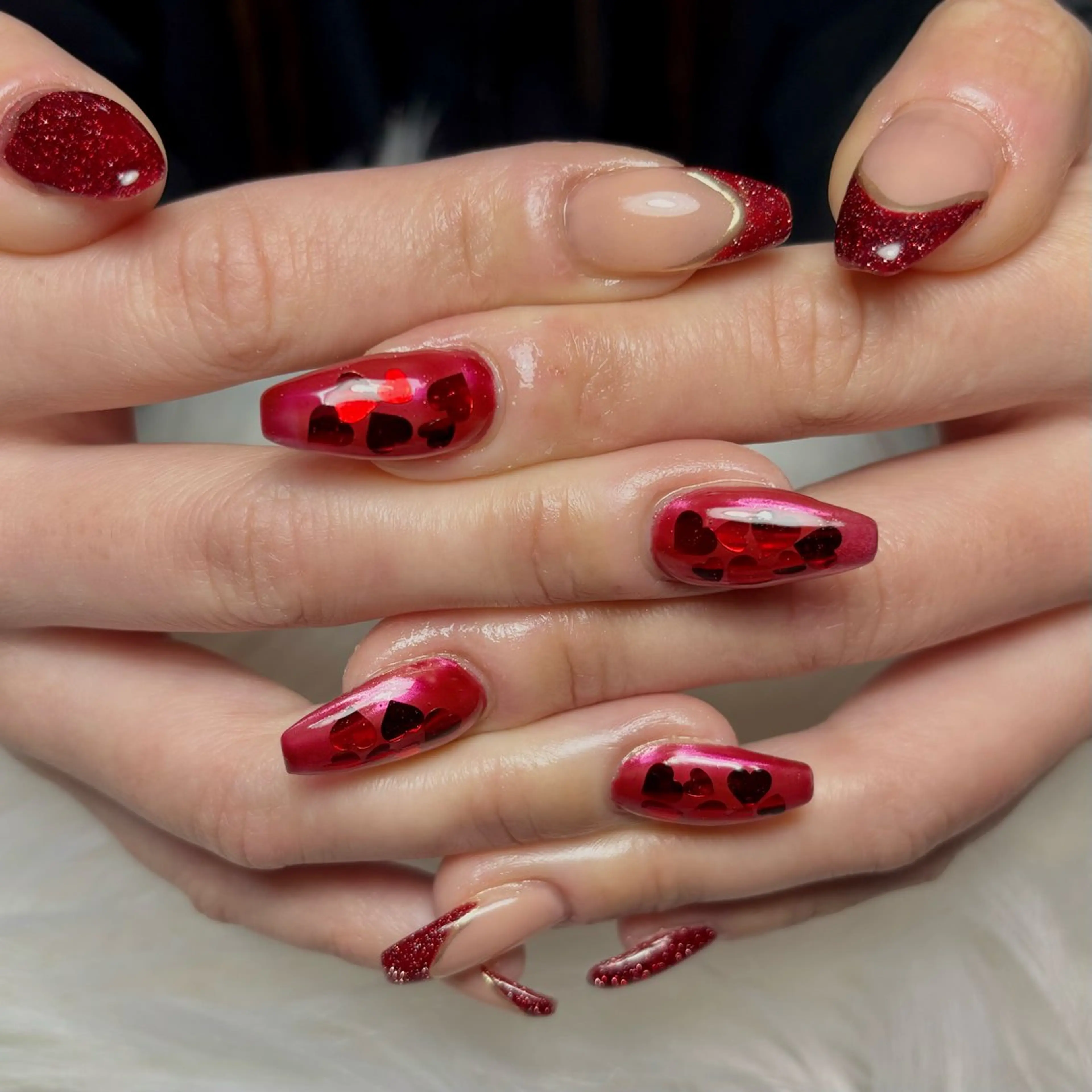 ネイル バレンタイン ハンドネイル NAILSALON 【CHOUCHOU】のネイルデザイン