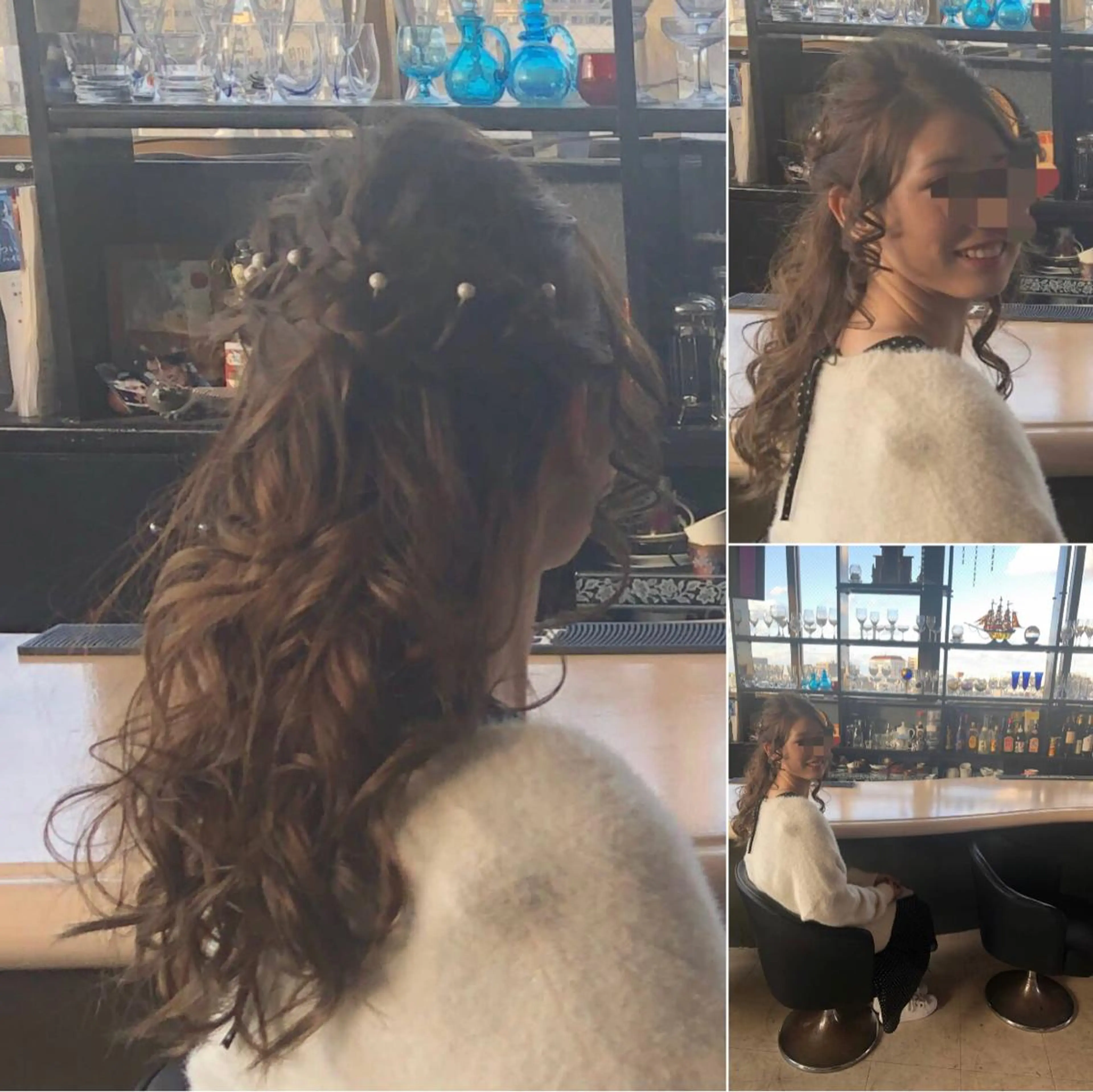 ロング カラー パーマ ヘアアレンジ ネイル マツエク・マツパ 銀河 ティンガーラのヘアスタイル