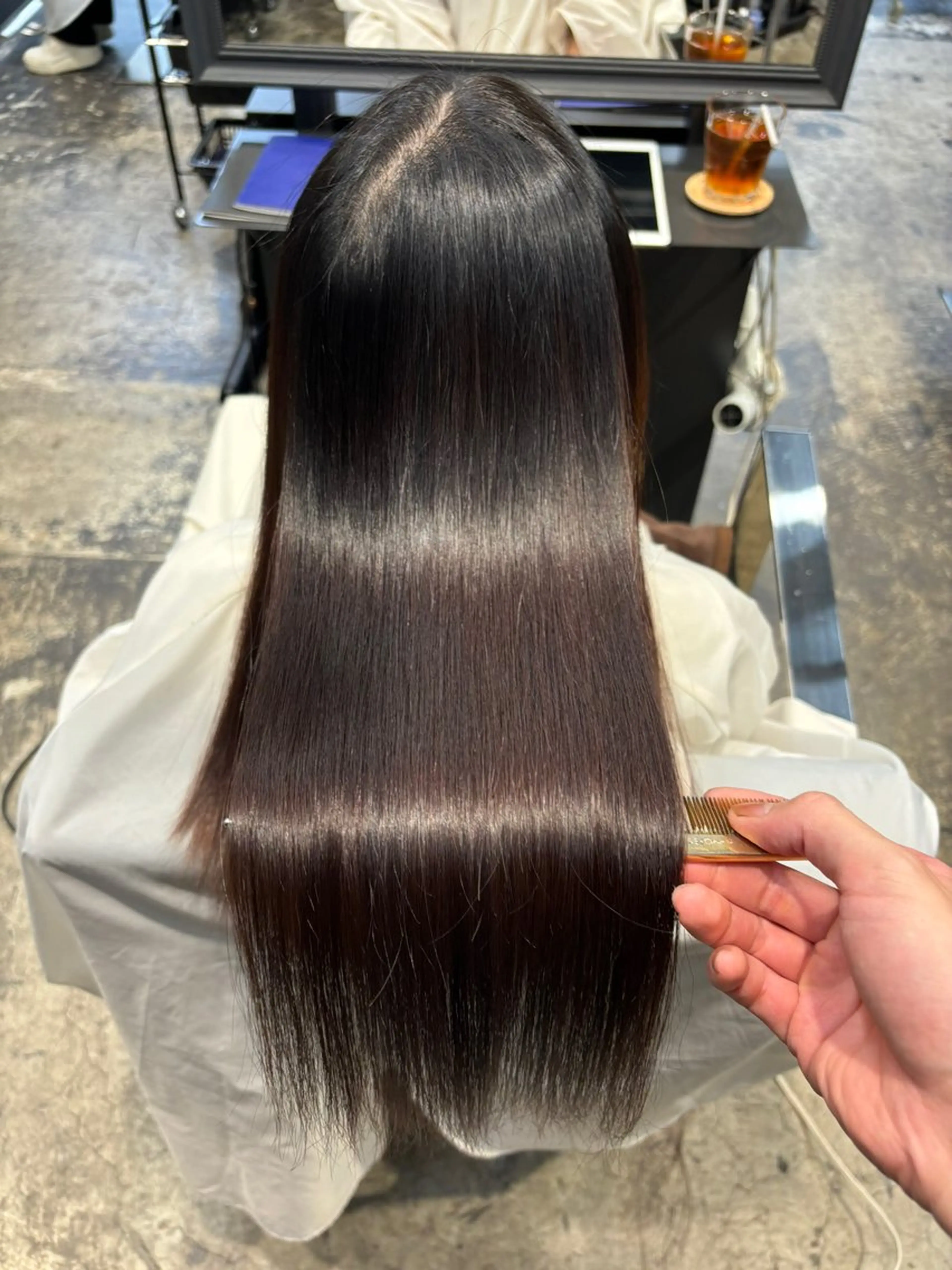 ロング 川尻 竜正のヘアスタイル